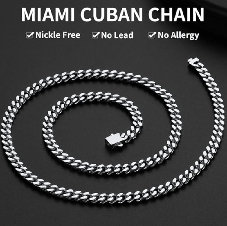 Other Y2K Cuban Link Chain Necklace 20” 5mm Streetwear Jewelry Size ONE SIZE - 3 Thumbnail