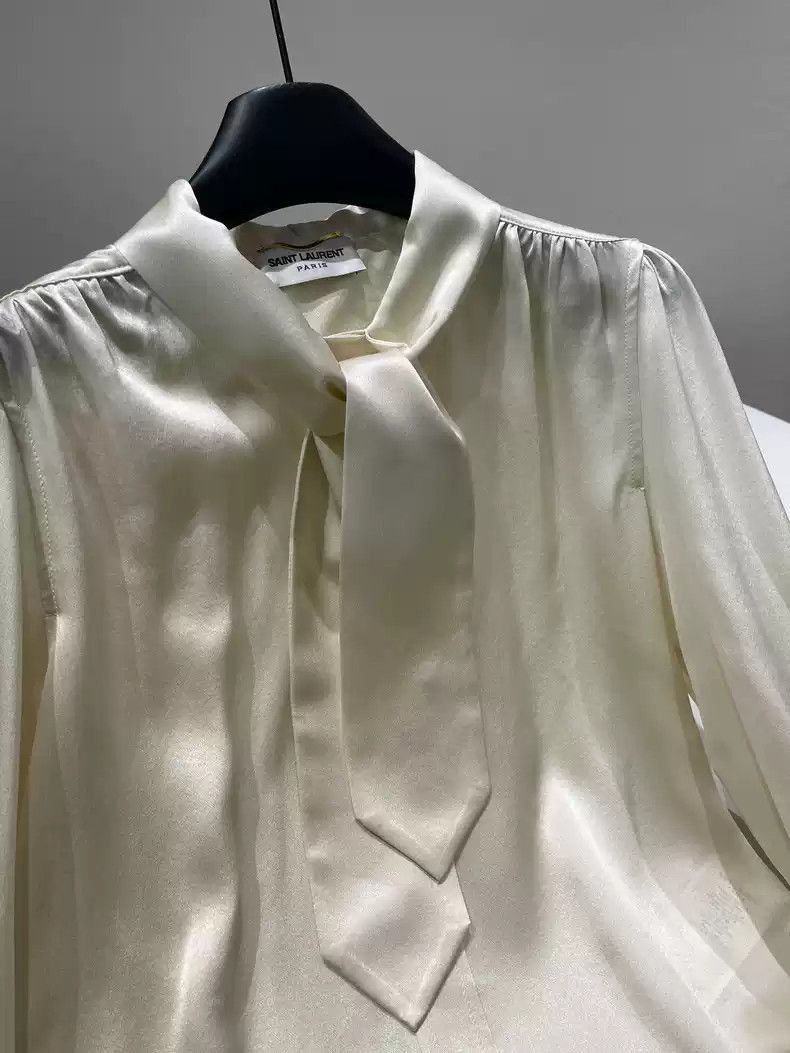 Saint Laurent Paris Saint Laurent Paris Saint Laurent Paris Silk Shirt-2507 Size US S / EU 44-46 / 1 - 4 Thumbnail