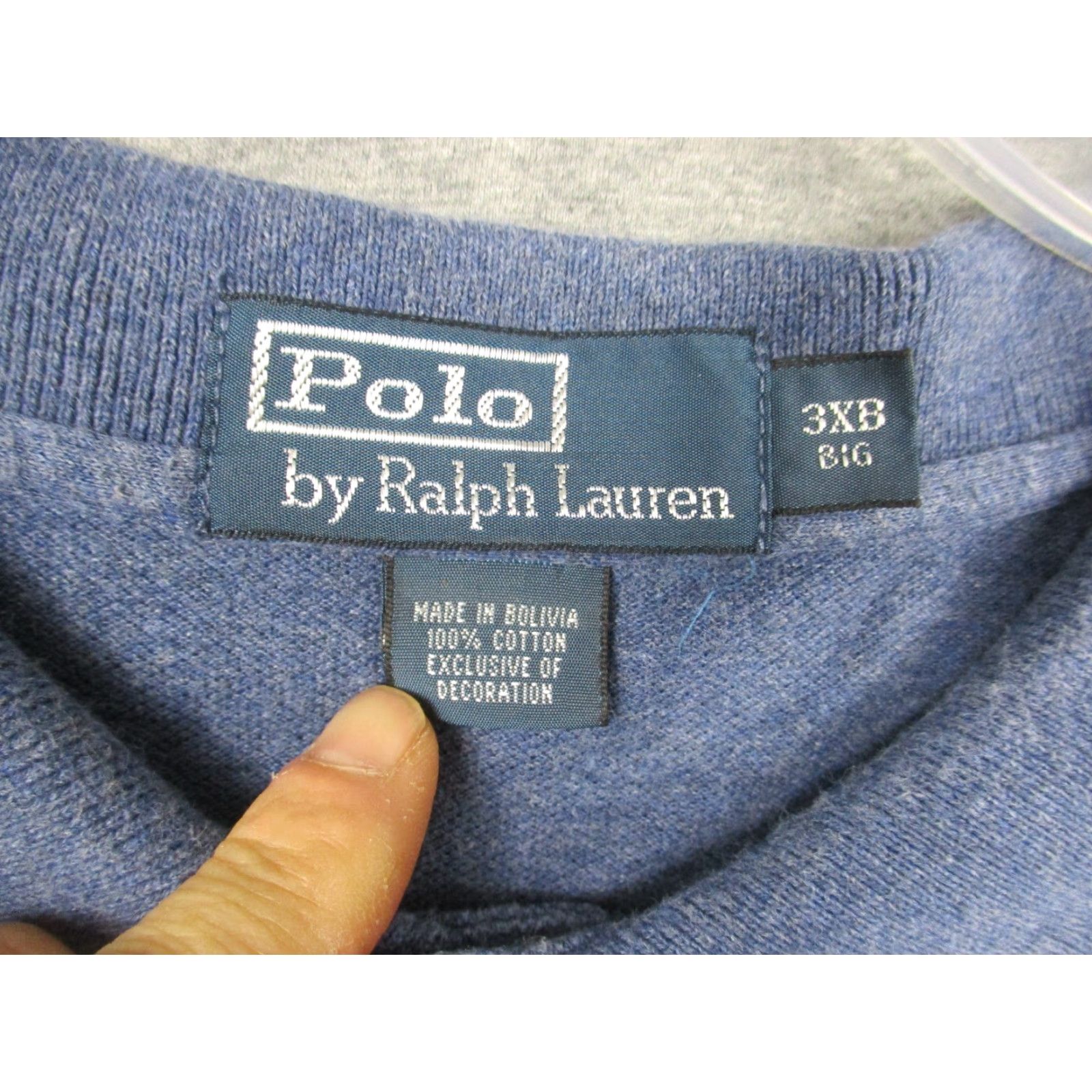 Ralph Lauren Polo Ralph Lauren Shirt 3XB Mens Heathered Red Blue Pony Big Size US XXL / EU 58 / 5 - 4 Thumbnail