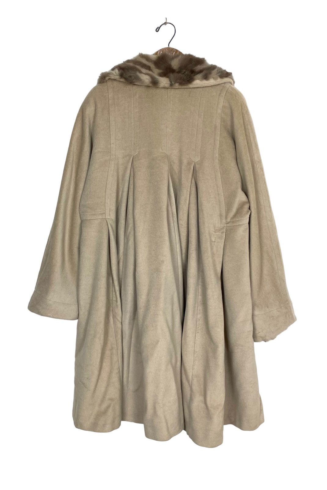 Vintage Rare‼️ Vtg CALW Cashmere Fur Coat Parka Made West Germany Size L / US 10 / IT 46 - 4 Thumbnail
