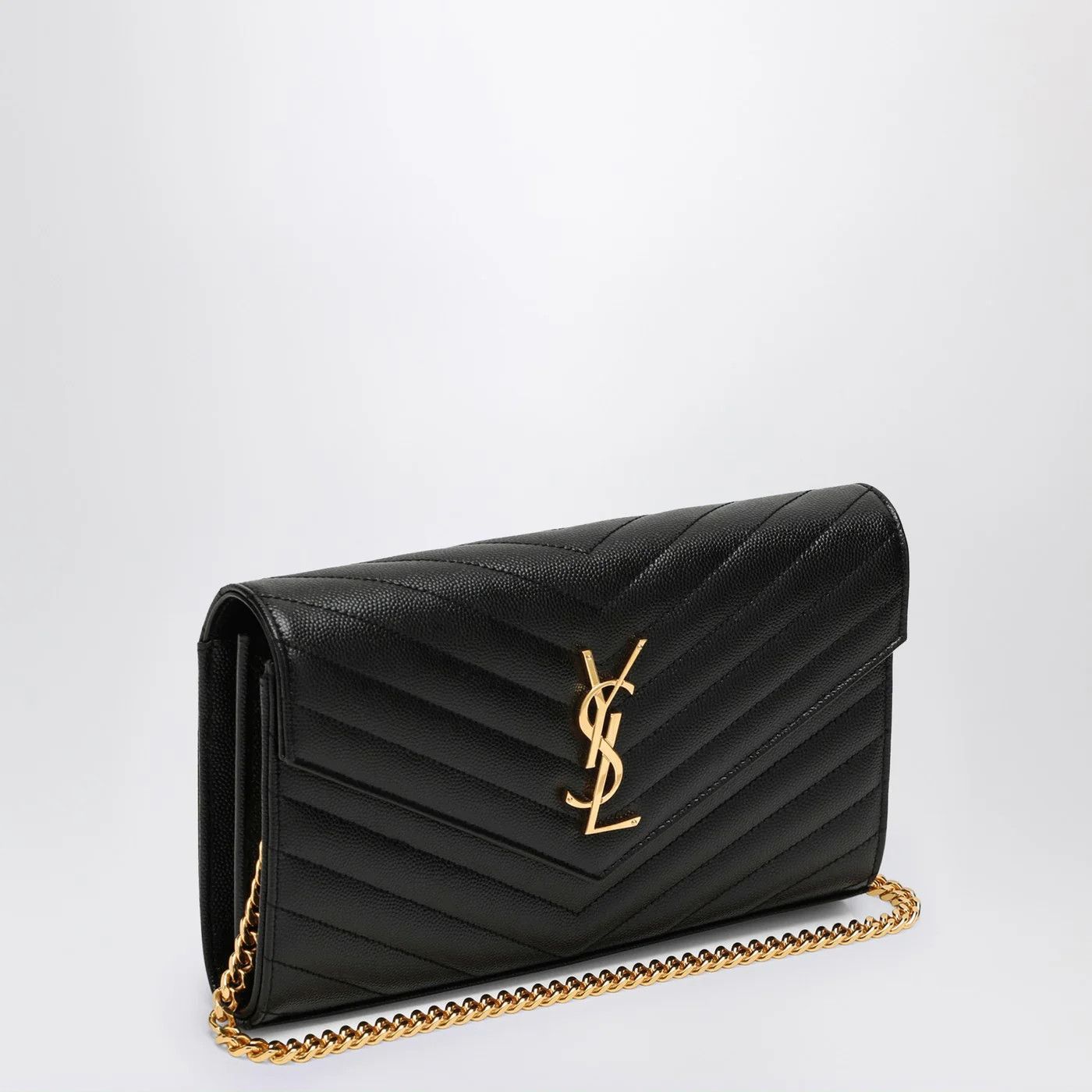 Saint Laurent Paris o1d2blof0526 Size: OS / Cassandre Chain Pouch in Black Size ONE SIZE - 3 Thumbnail
