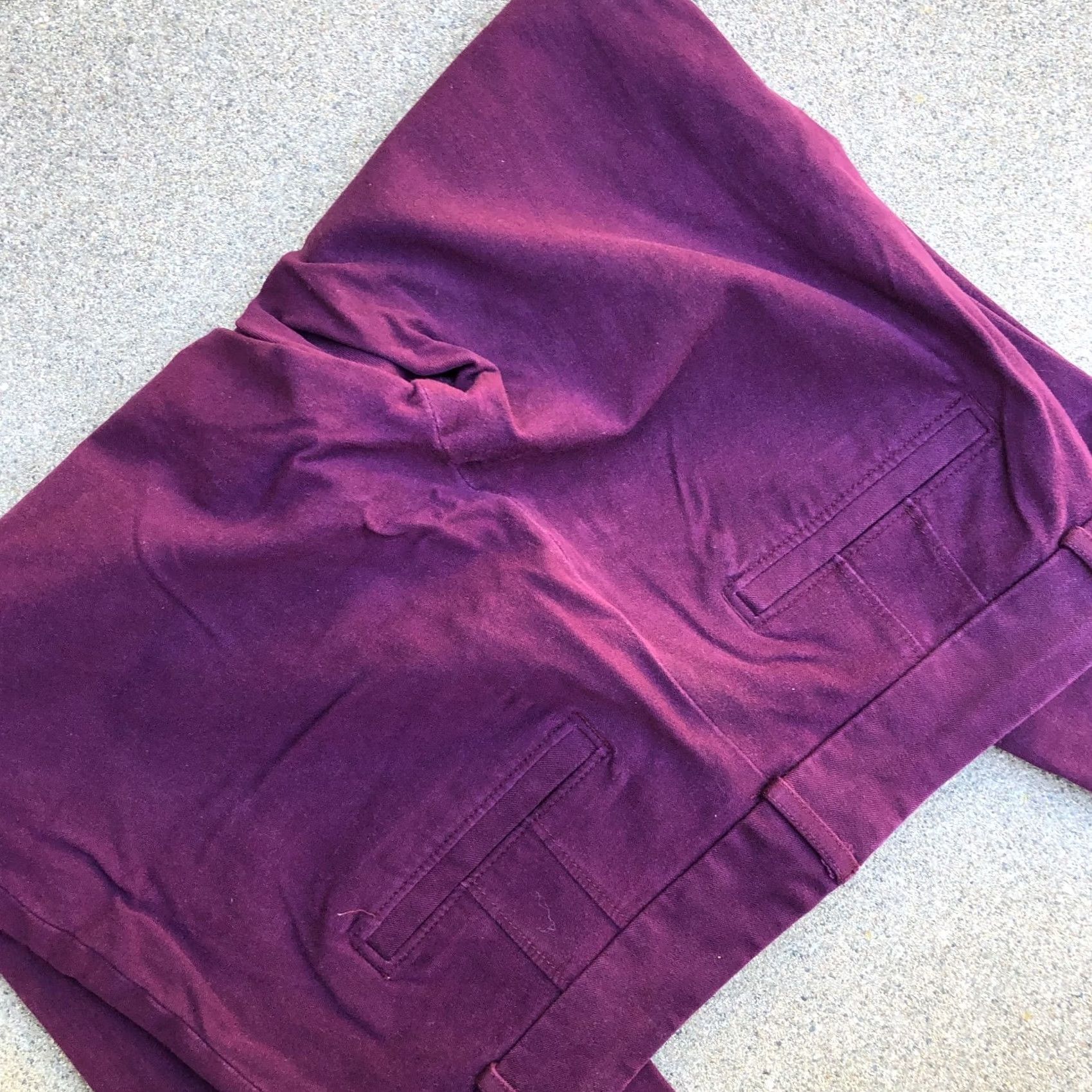 Banana Republic Banana Republic Sloan Fit Pants Women's 4 Purple Slacks Business Chino Pockets Inseam 25" XS? Size 27" / US 4 / IT 40 - 4 Thumbnail