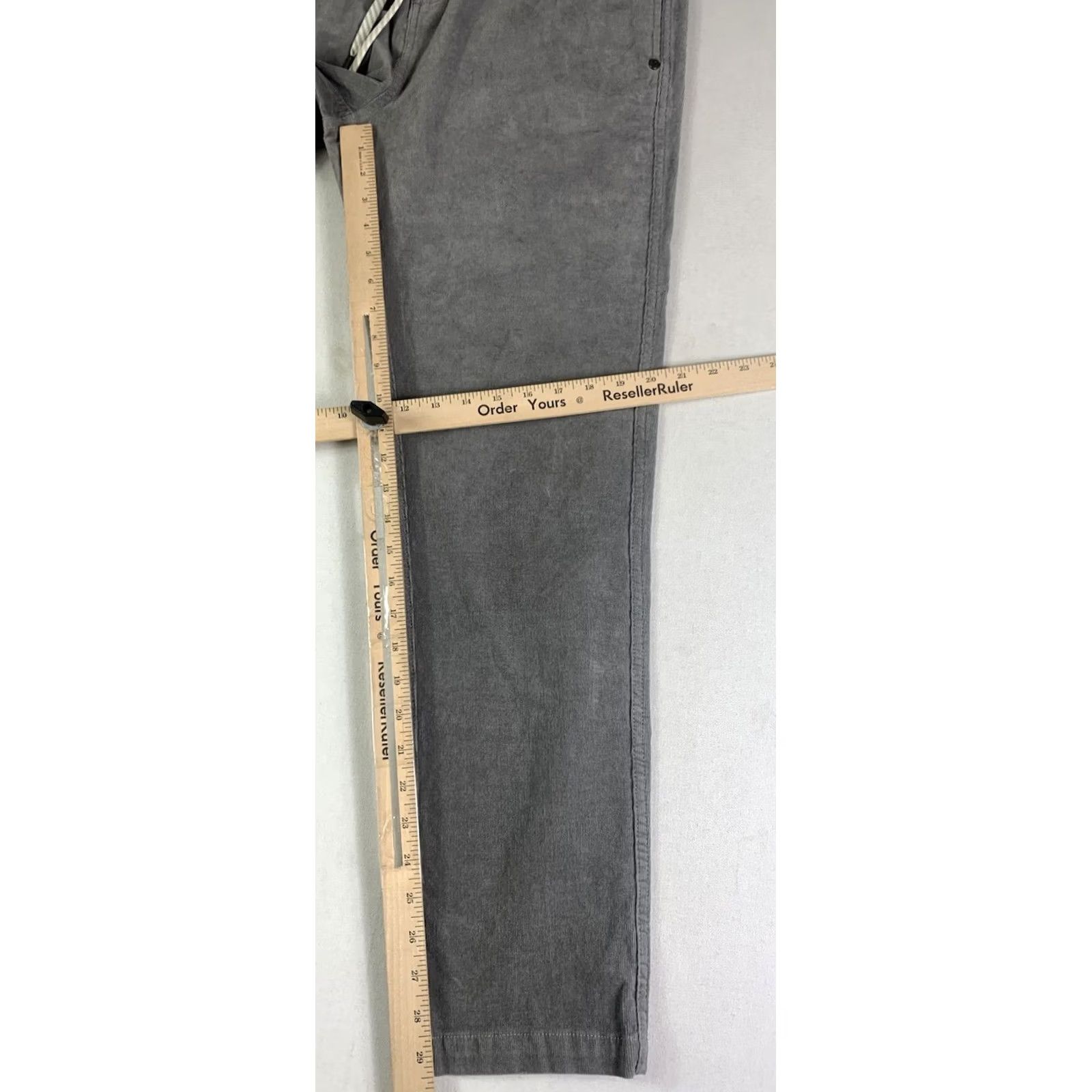 Vuori Vuori Pants Corduroy Gray Mens Large Elastic Drawstring V440 Stretch Size US 33 - 5 Thumbnail