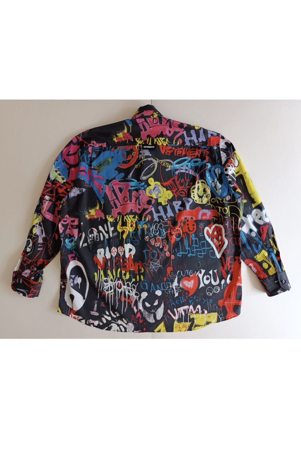 Vetements Vetements Black Graffiti Shirt Size US M / EU 48-50 / 2 - 9 Thumbnail