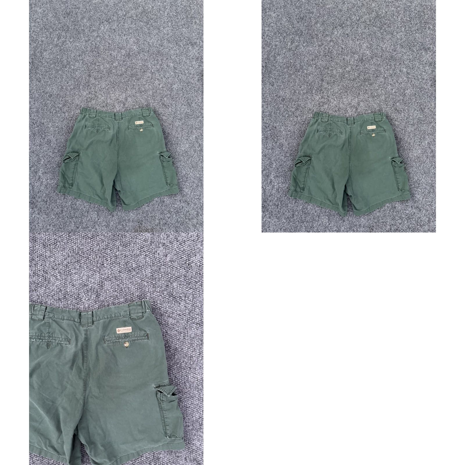 Vintage Columbia Cargo Shorts Mens 38 Green Cotton Elastic Waist Pockets Outdoor Casual (Cargo) Mens Size US 38 / EU 54 - 8 Thumbnail