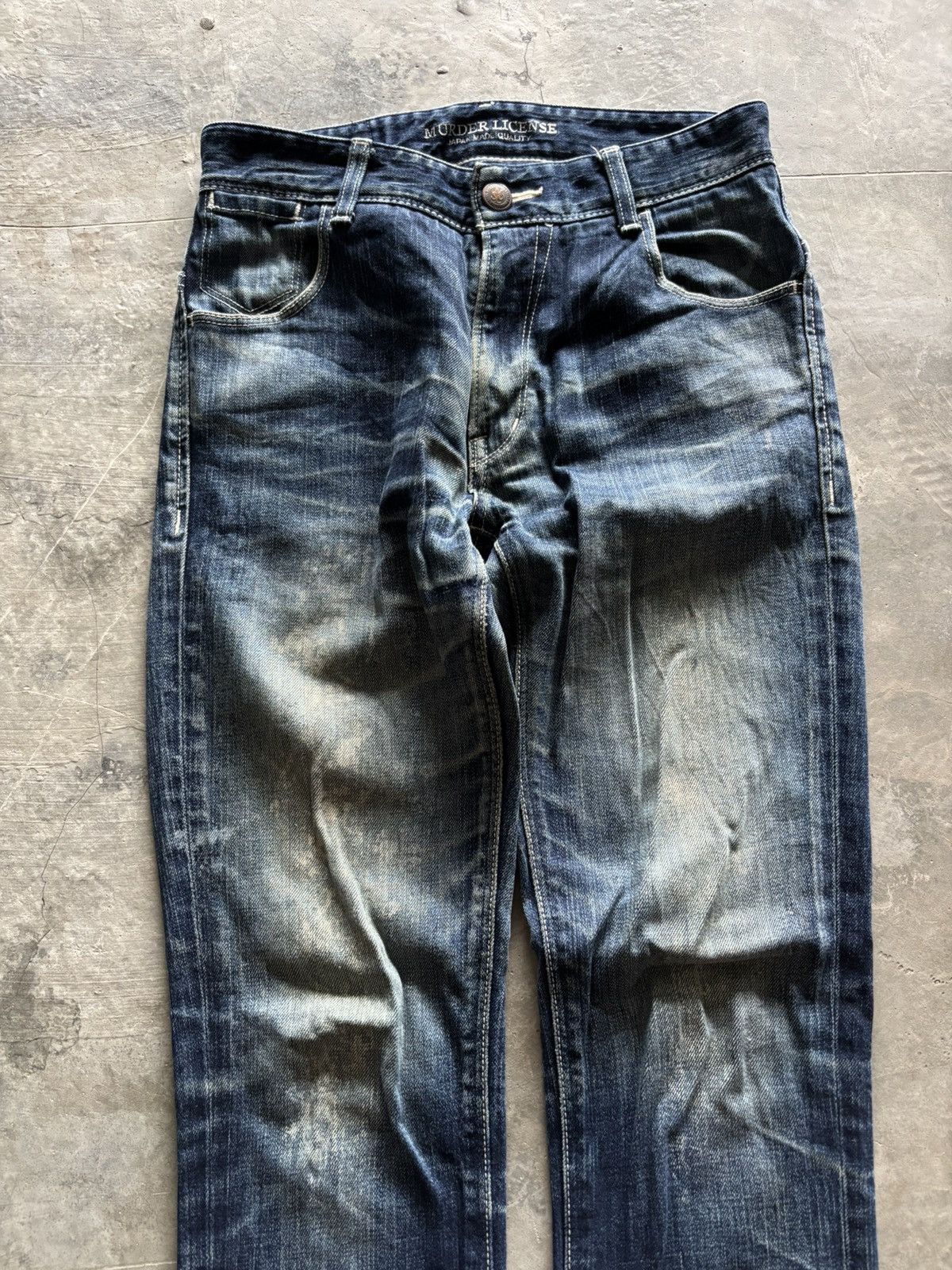 Murder License MURDER LICENSE skinny slim japanese distressed whiskered Size US 29 - 2 Thumbnail