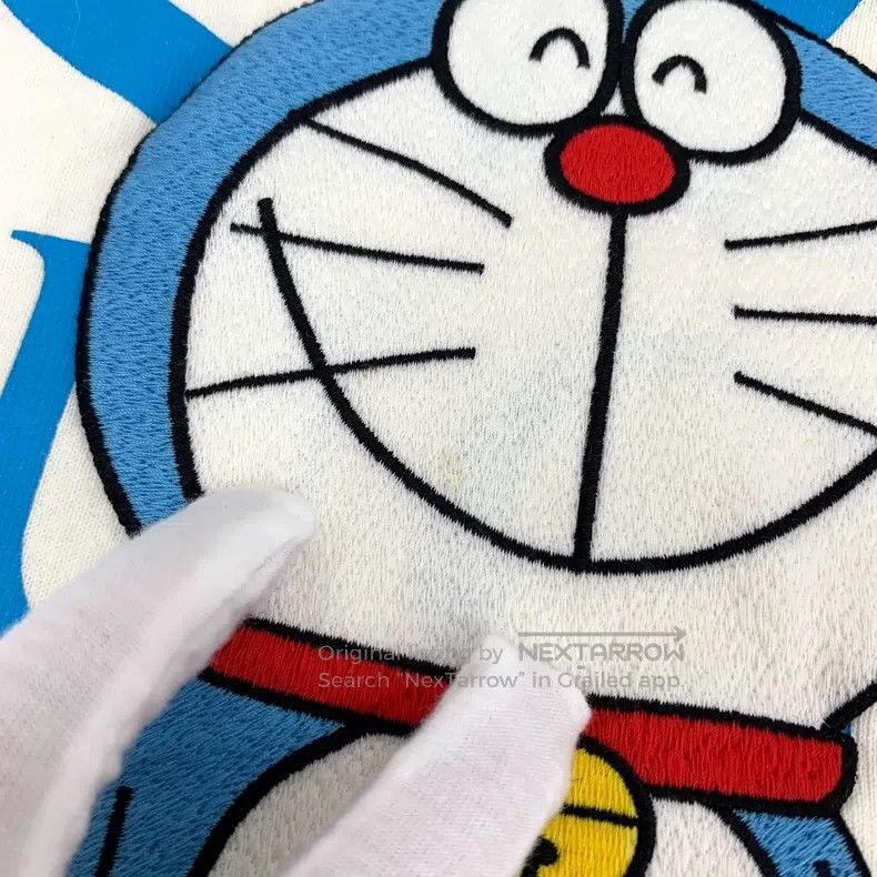 Gucci Gucci Beige logo letter Doraemon embroidered cotton hooded Size US L / EU 52-54 / 3 - 8 Thumbnail