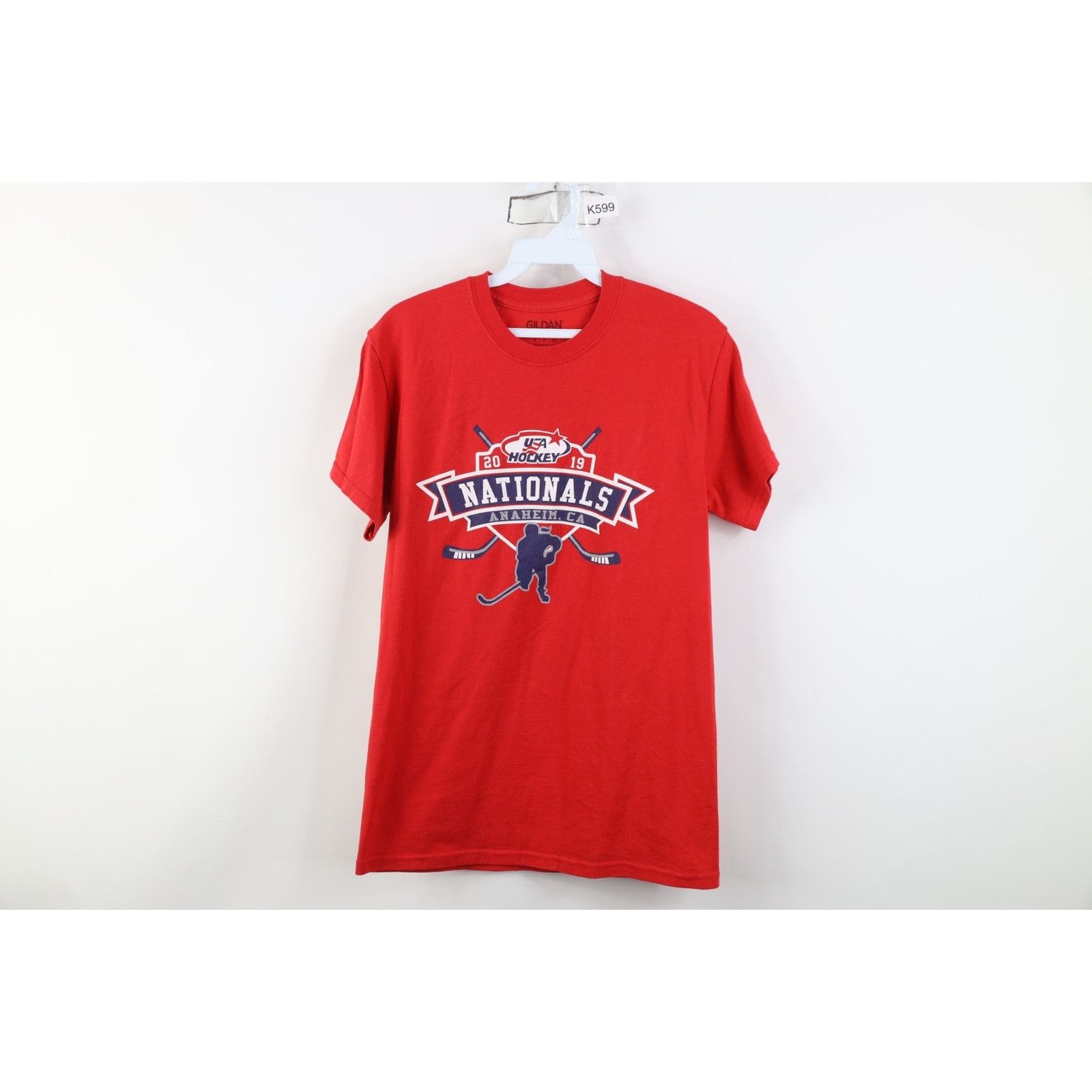 Gildan Y2K 2019 USA Hockey Nationals Olympics T-Shirt Size US S / EU 44-46 / 1 - 1 Thumbnail