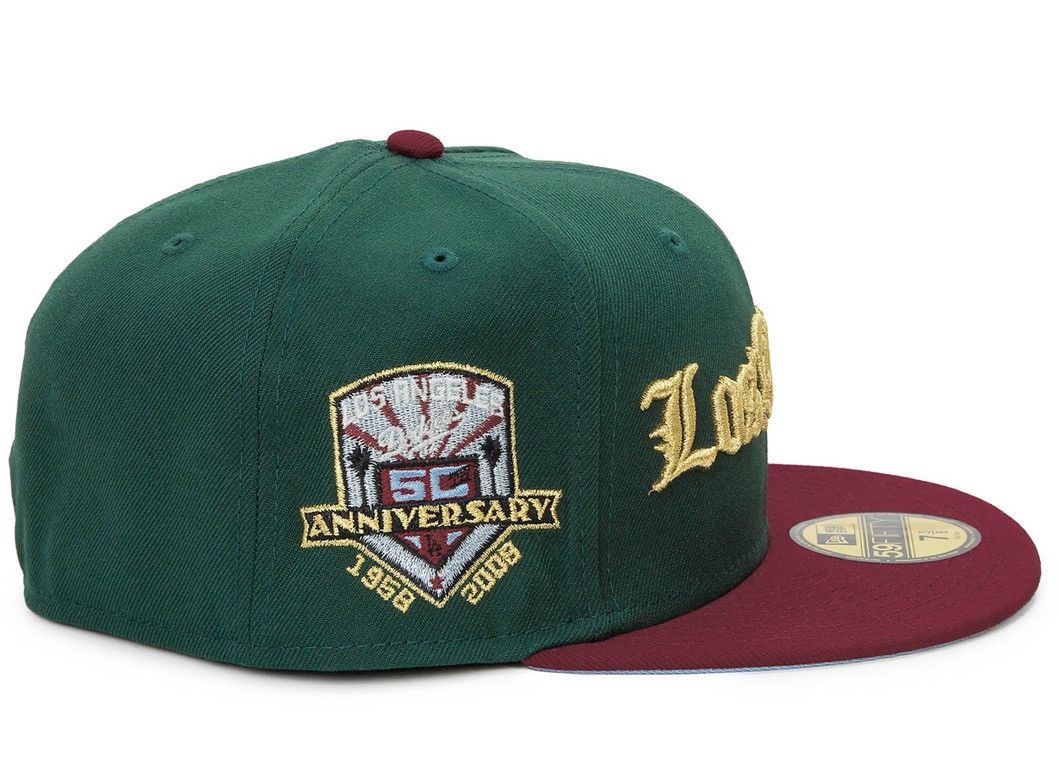 New Era LOS ANGELES DODGERS 59FIFTY FITTED 50TH ANNY SIDE PATCH SZ 7 Size ONE SIZE - 3 Thumbnail