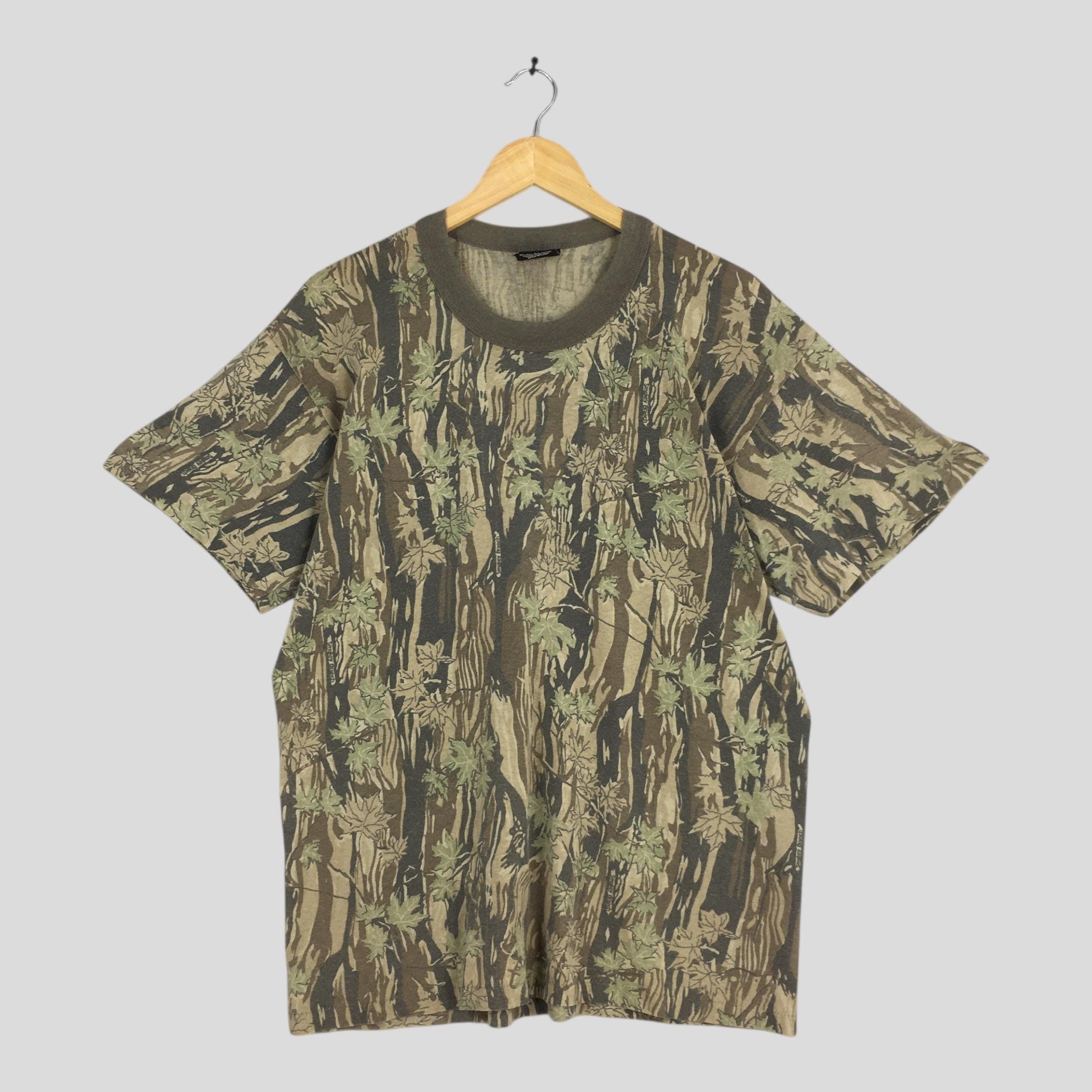 Vintage Vintage 90s Rothco Mossy Oak Tree Camo Tshirt XLarge Size US XL / EU 56 / 4 - 1 Thumbnail