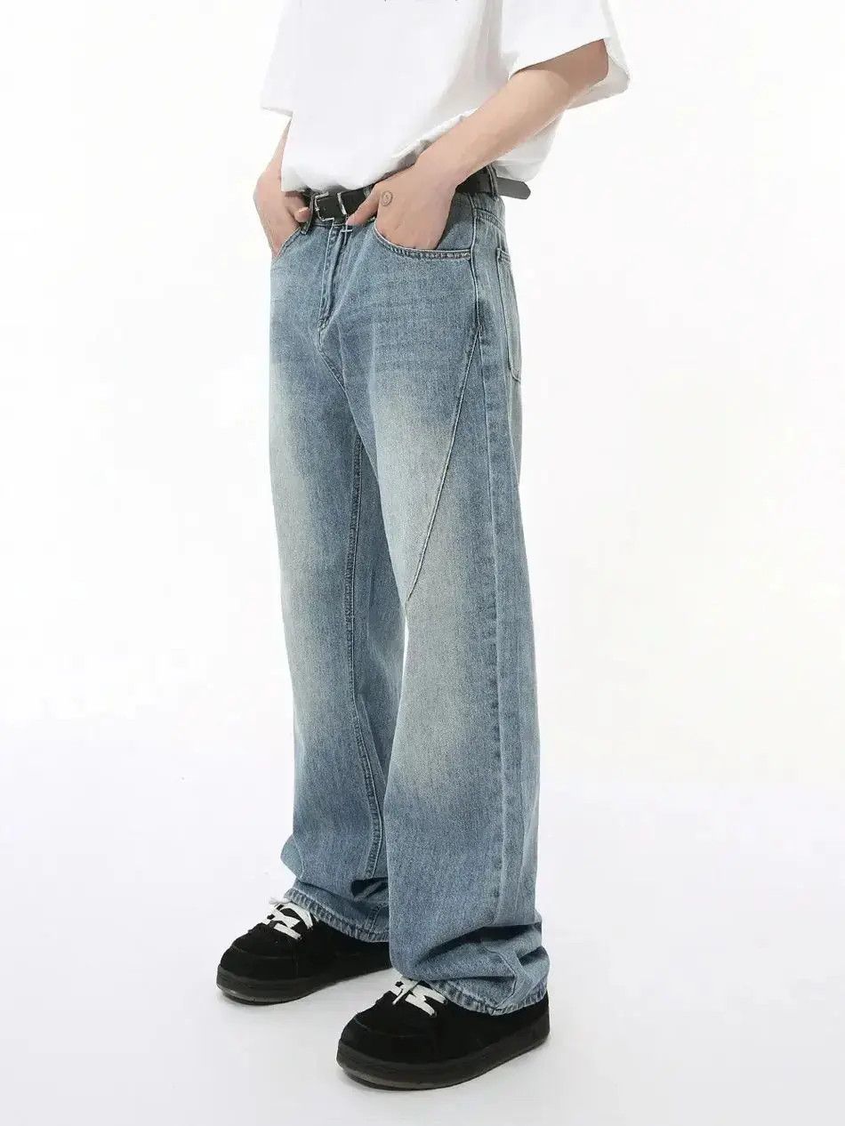 Japanese Brand Retro loose wide leg casual jeans Size US 32 / EU 48 - 2 Thumbnail