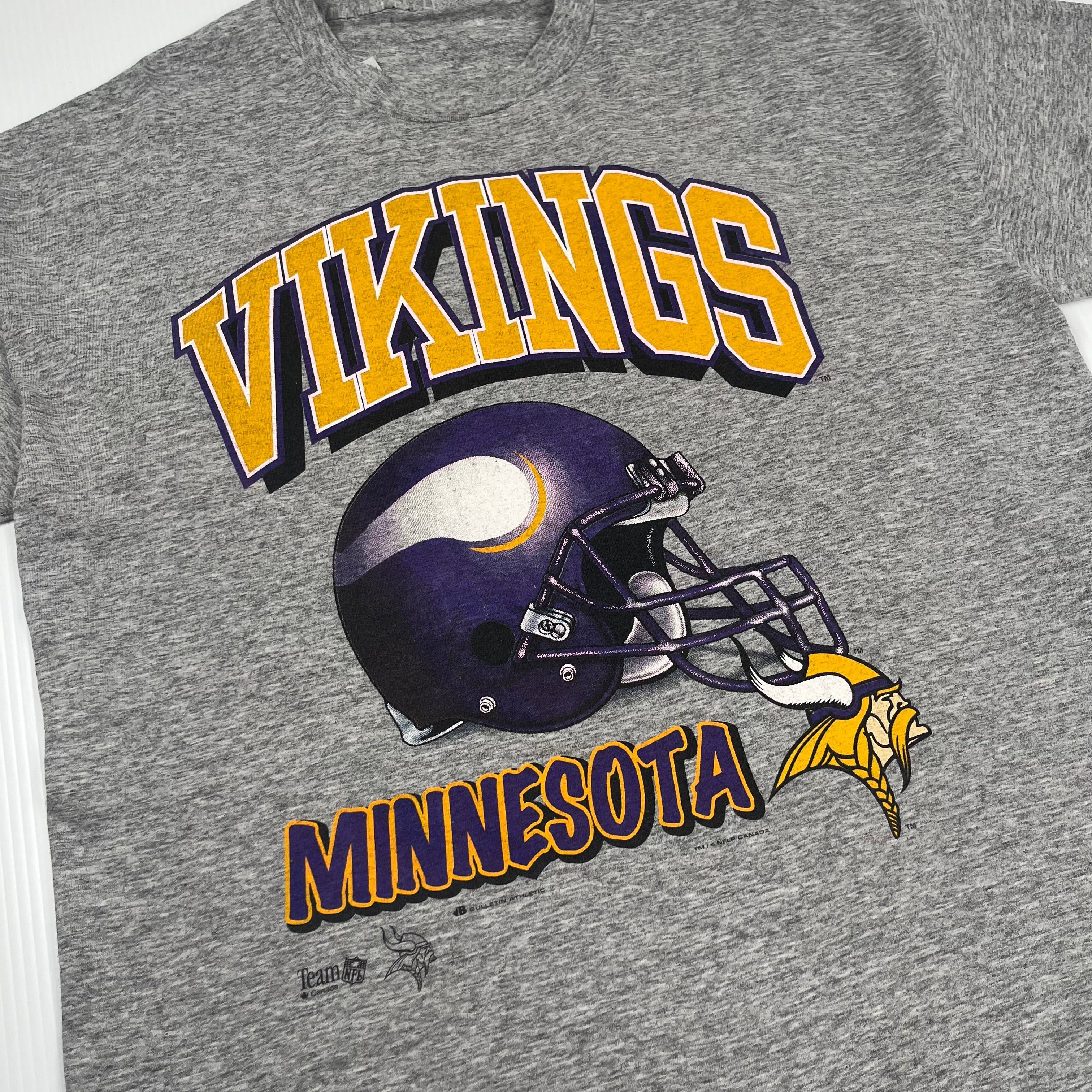 Vintage Vintage Bulletin Athletic Minnesota Vikings NFL Tee XL Size US XL / EU 56 / 4 - 2 Thumbnail