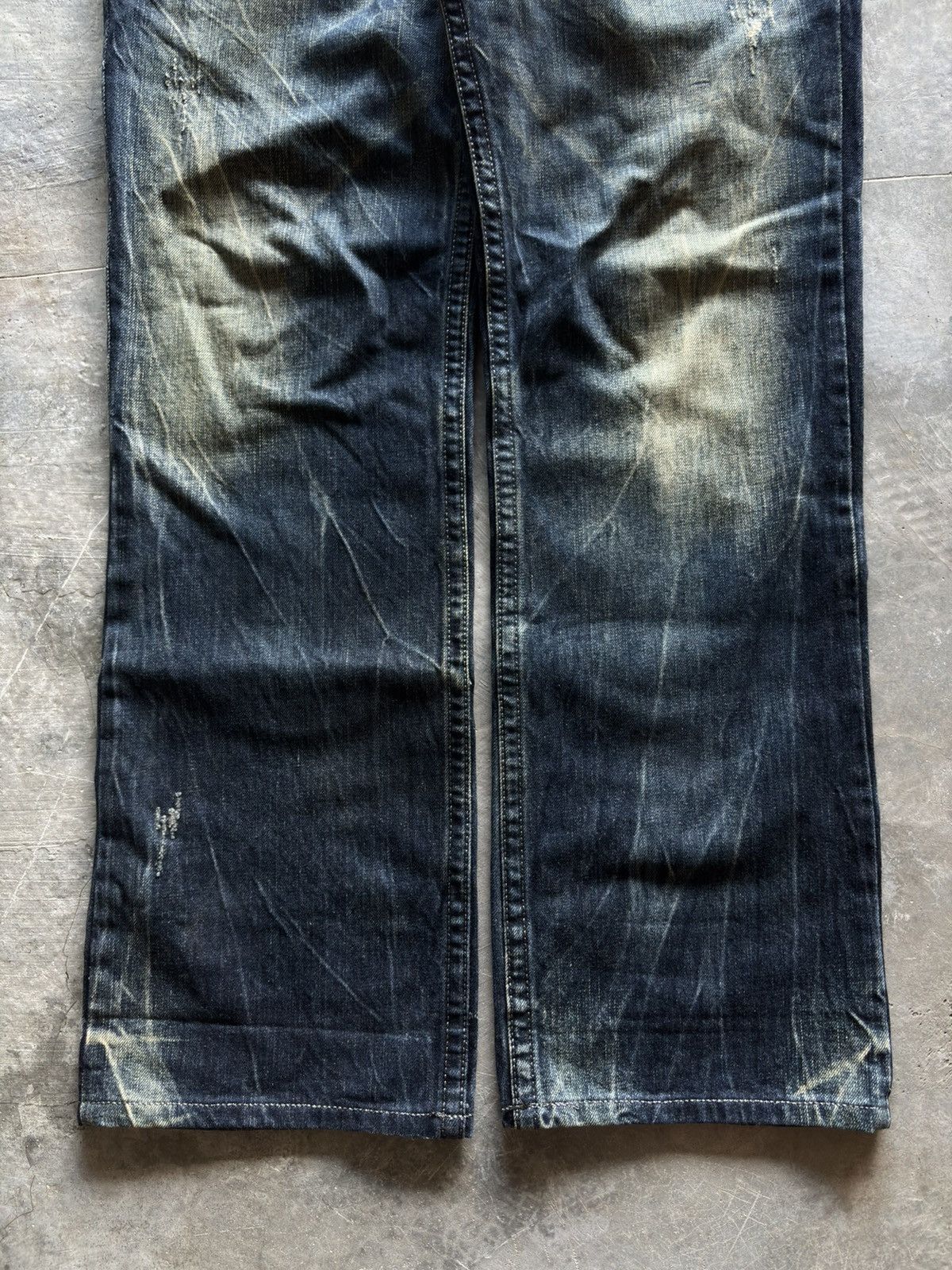 Hysteric Glamour PASTA DENIM rusty mud fade wash distressed japanese punk Size US 35 - 11 Thumbnail