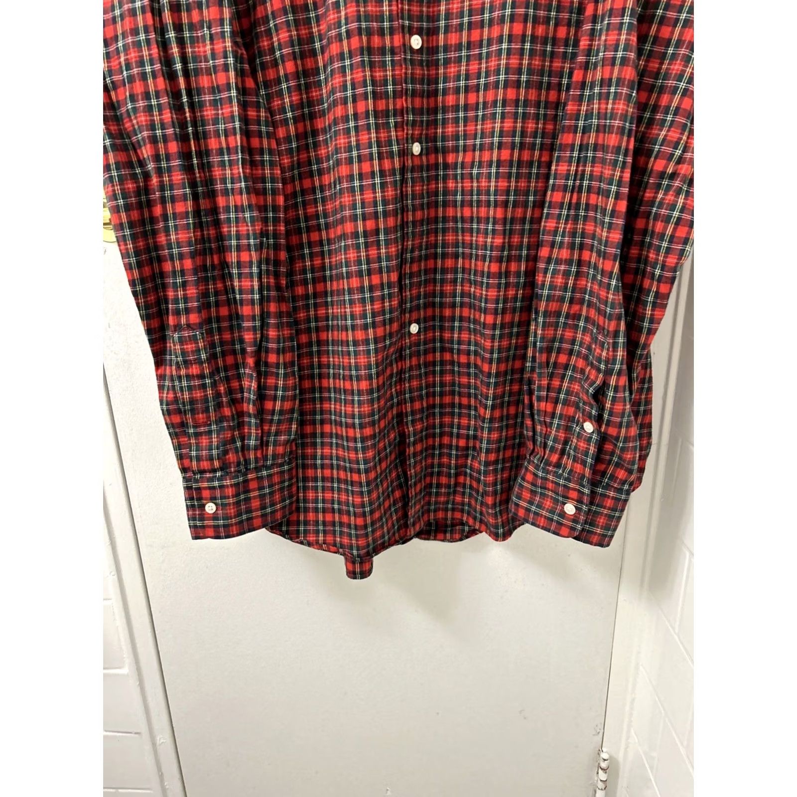 Polo Ralph Lauren Polo Ralph Lauren Estate Sport Shirt Mens 2XL Red Plaid Button-Up Long Sleeve Cotton Casual Shirt Mens Size US XXL / EU 58 / 5 - 3 Thumbnail