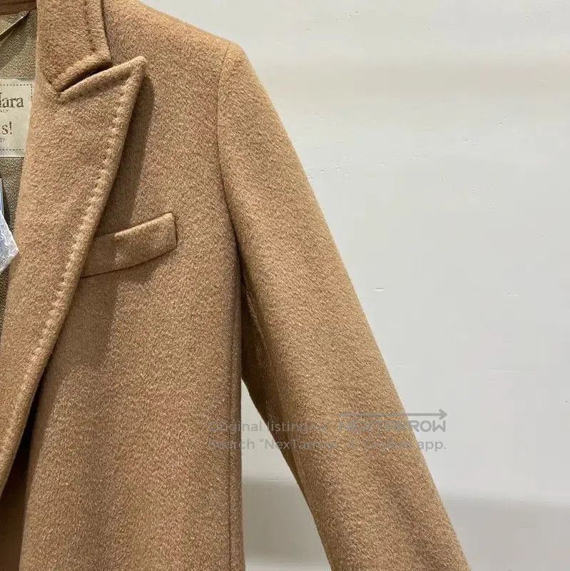 Max Mara MaxMara Long Wool Blend Coat in Khaki . Size M / US 6-8 / IT 42-44 - 6 Thumbnail