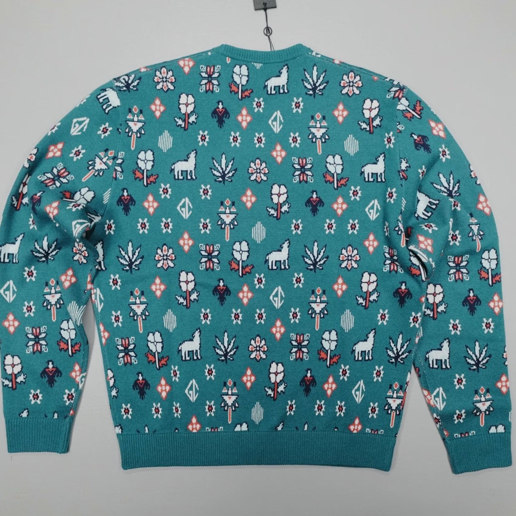 Vintage Greyson Wool Cashmere Story Telling Sweater Crewneck Men's XL Teal Size US XL / EU 56 / 4 - 7 Thumbnail
