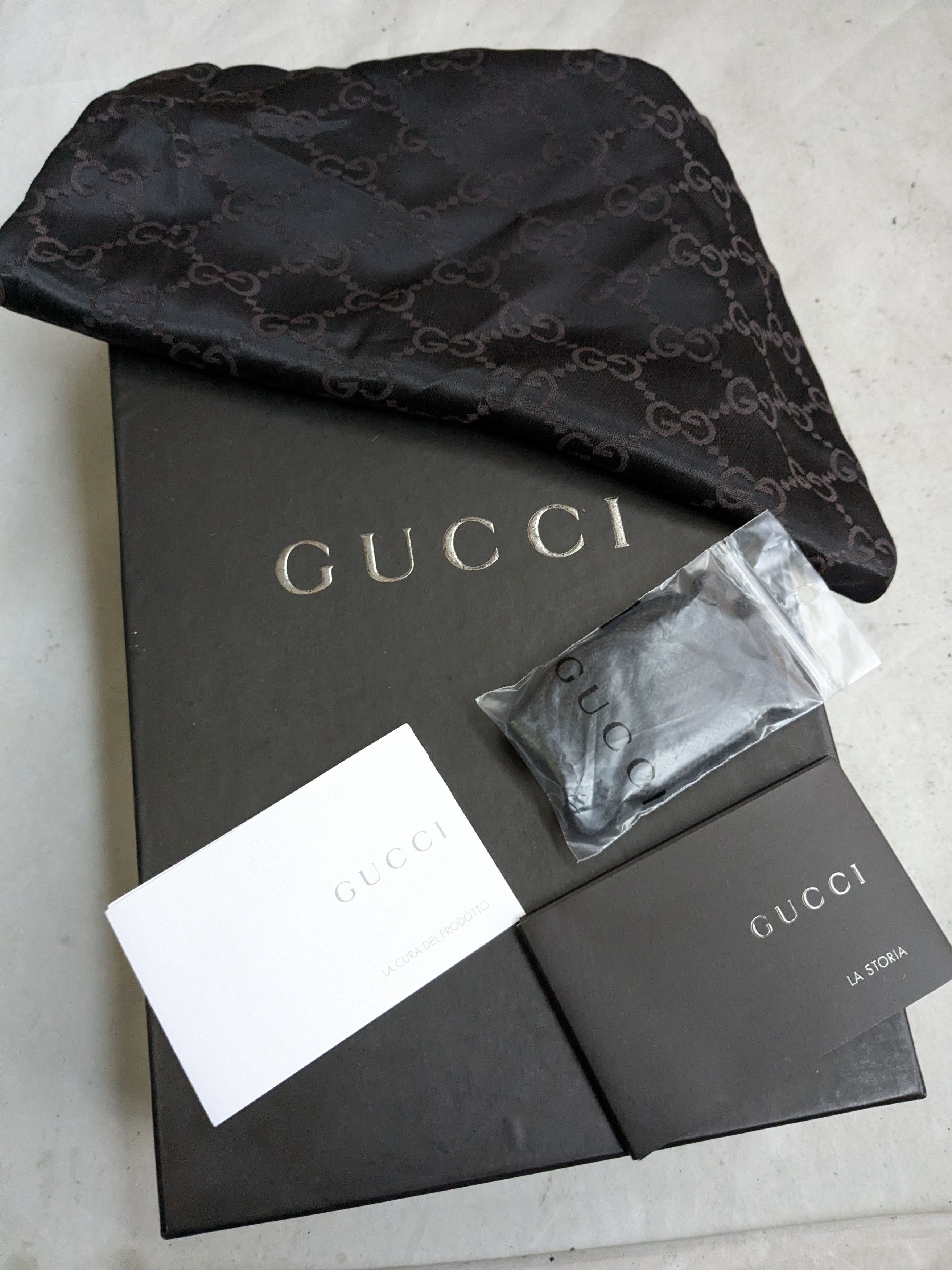 Gucci Gucci Ace Sneakers 9 Black Leather Low Tops Size US 9 / EU 42 - 17 Thumbnail