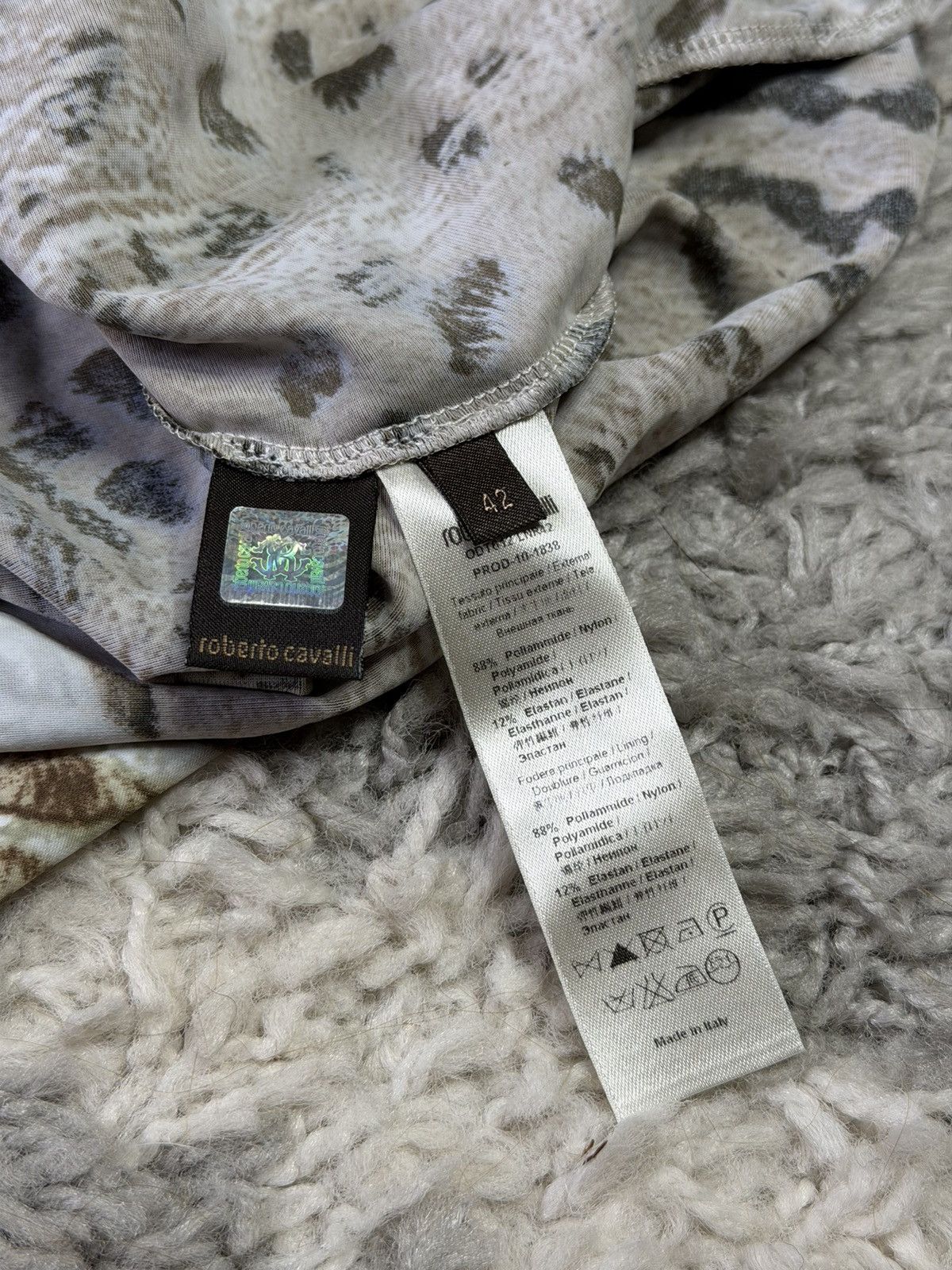 Roberto Cavalli Rare 2003 Roberto Cavalli Leopard & Floral Print Mini Dress Size M / US 6-8 / IT 42-44 - 10 Thumbnail