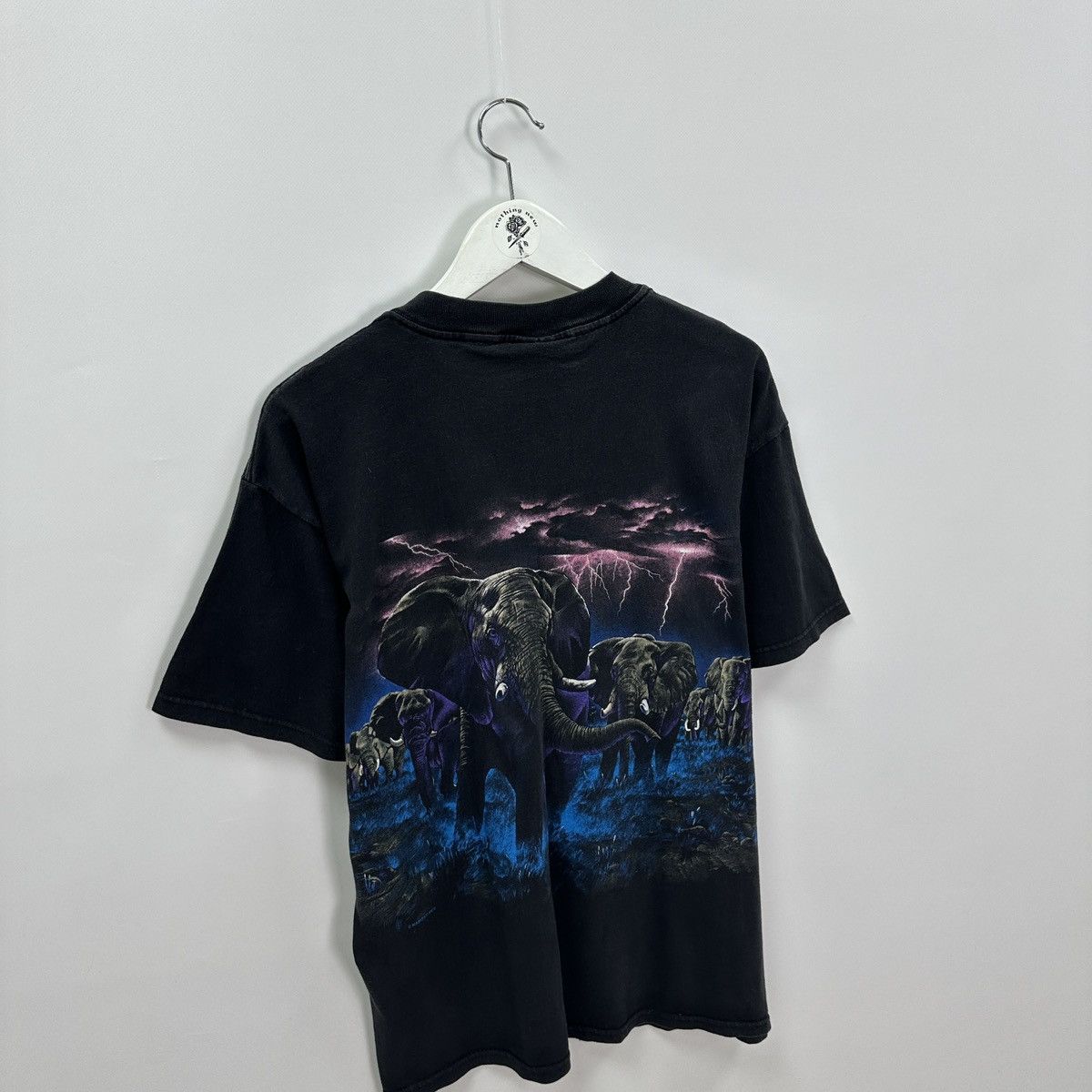 Habitat Vintage 90s Habitat Elephants Lighting Aop tee y2k rare og Size US L / EU 52-54 / 3 - 6 Thumbnail
