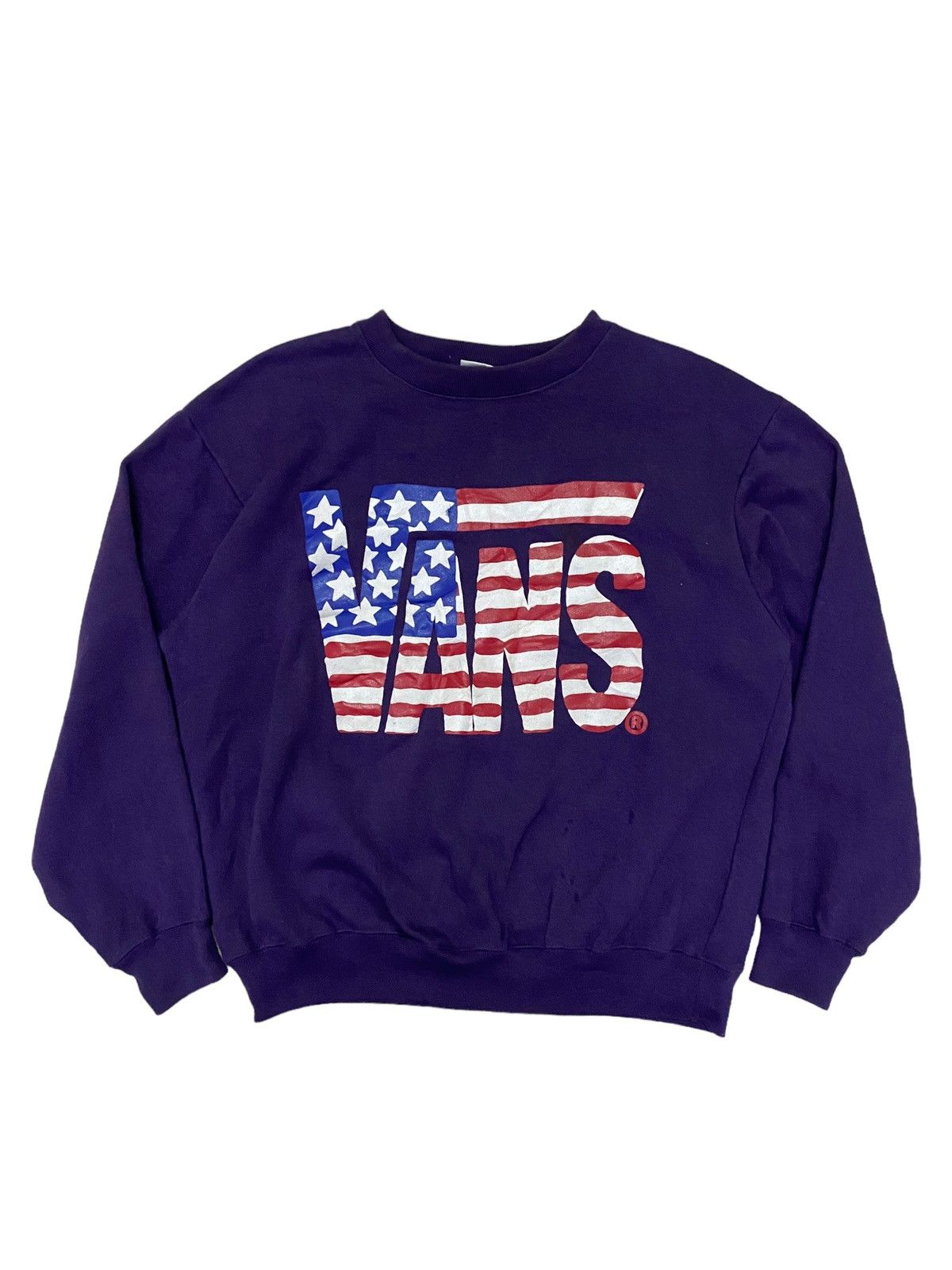 Vans Vintage 90s Vans Flag Big Logo Sweatshirt Size US M / EU 48-50 / 2 - 3 Thumbnail
