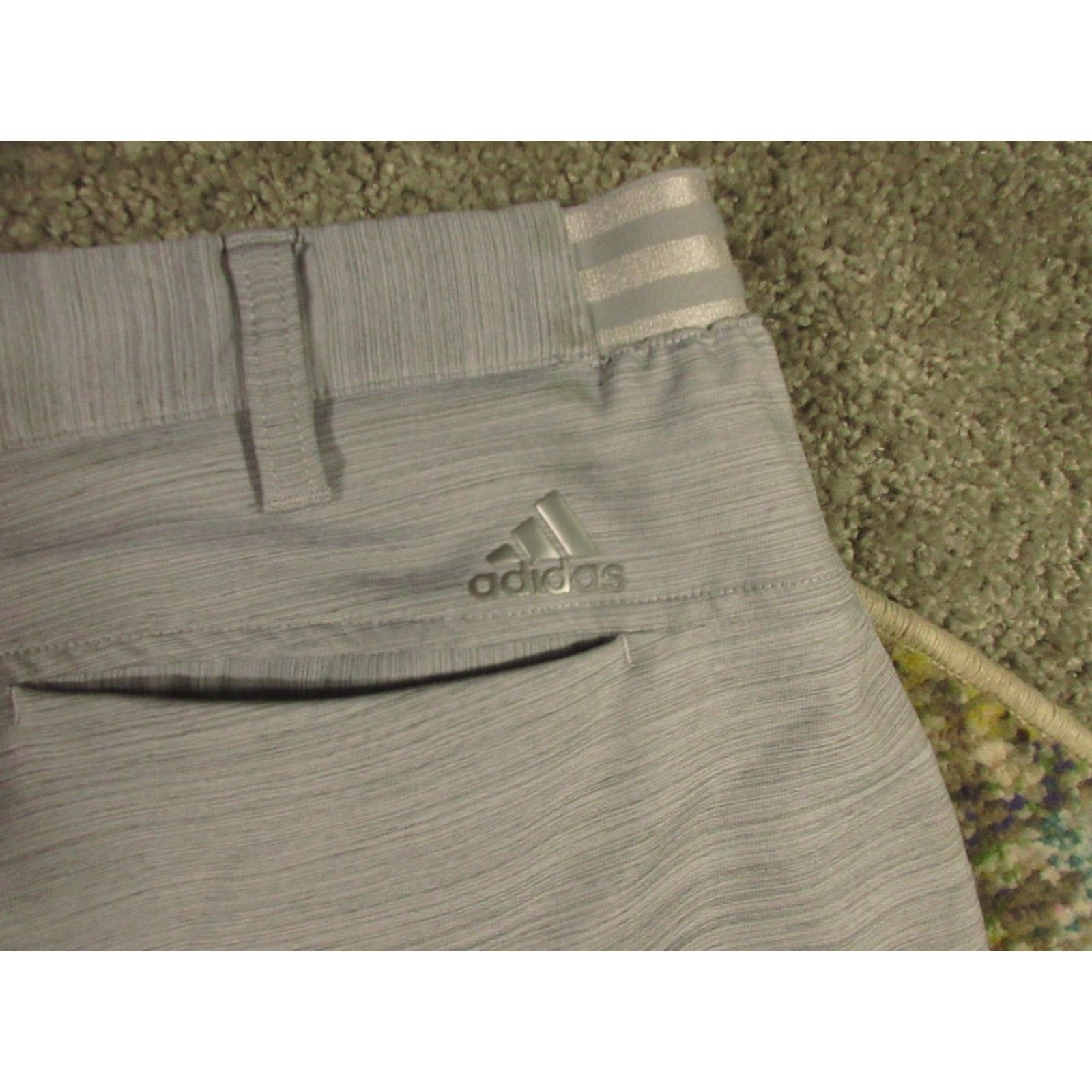Adidas Adidas Golf Pants Mens 40x30 Gray Chino Regular Straight SlasP Pocket Moisture Wicking Quick Dry Stretch Size US 40 / EU 56 - 5 Thumbnail