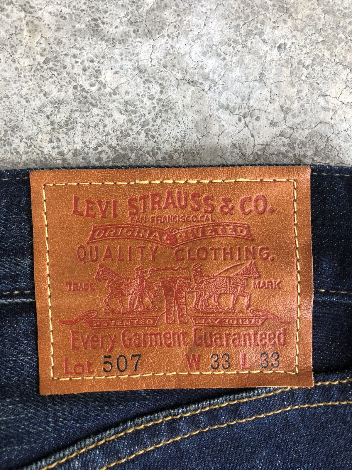 If Six Was Nine Levis 507 Flared Jeans Distressed Denim Size US 33 - 18 Thumbnail
