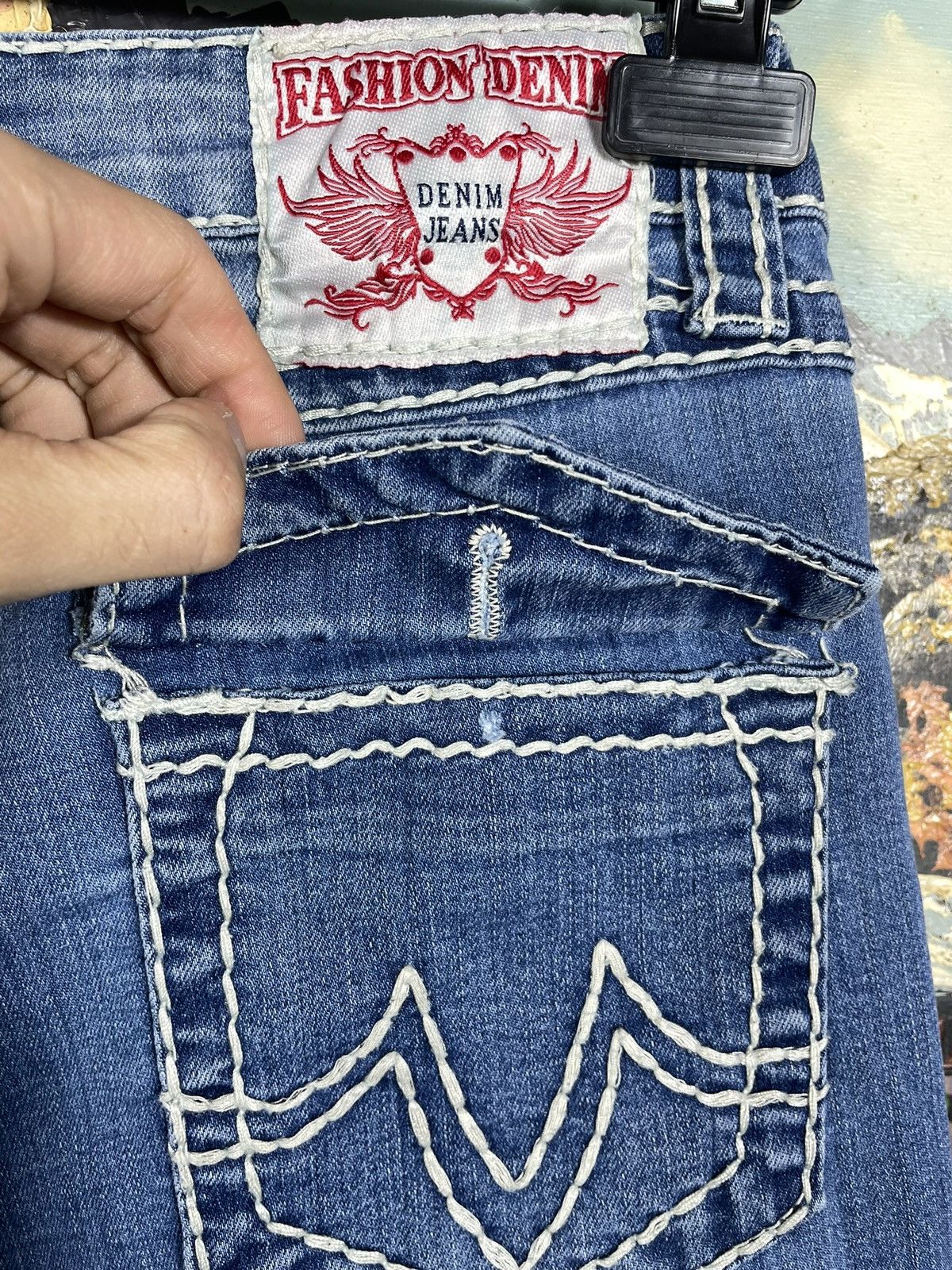 True Religion × Vintage True Religion Vintage Y2k Blue Denim Jeans Pants Drip Swag Size 30" / US 8 / IT 44 - 13 Thumbnail