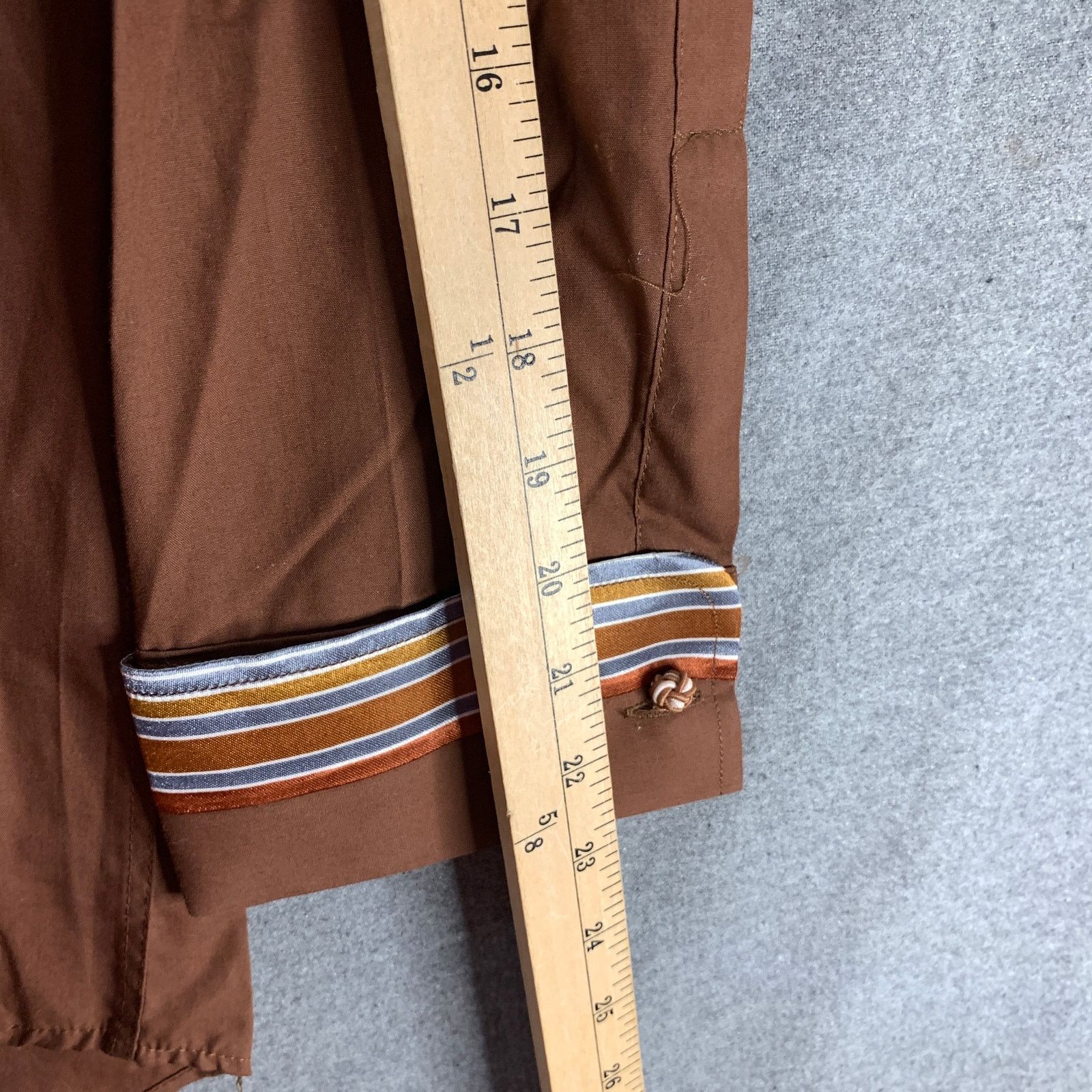 Other Kani Gold Button Up Brown Shirt Adult Extra Large Shirt Mens Size US XL / EU 56 / 4 - 5 Thumbnail