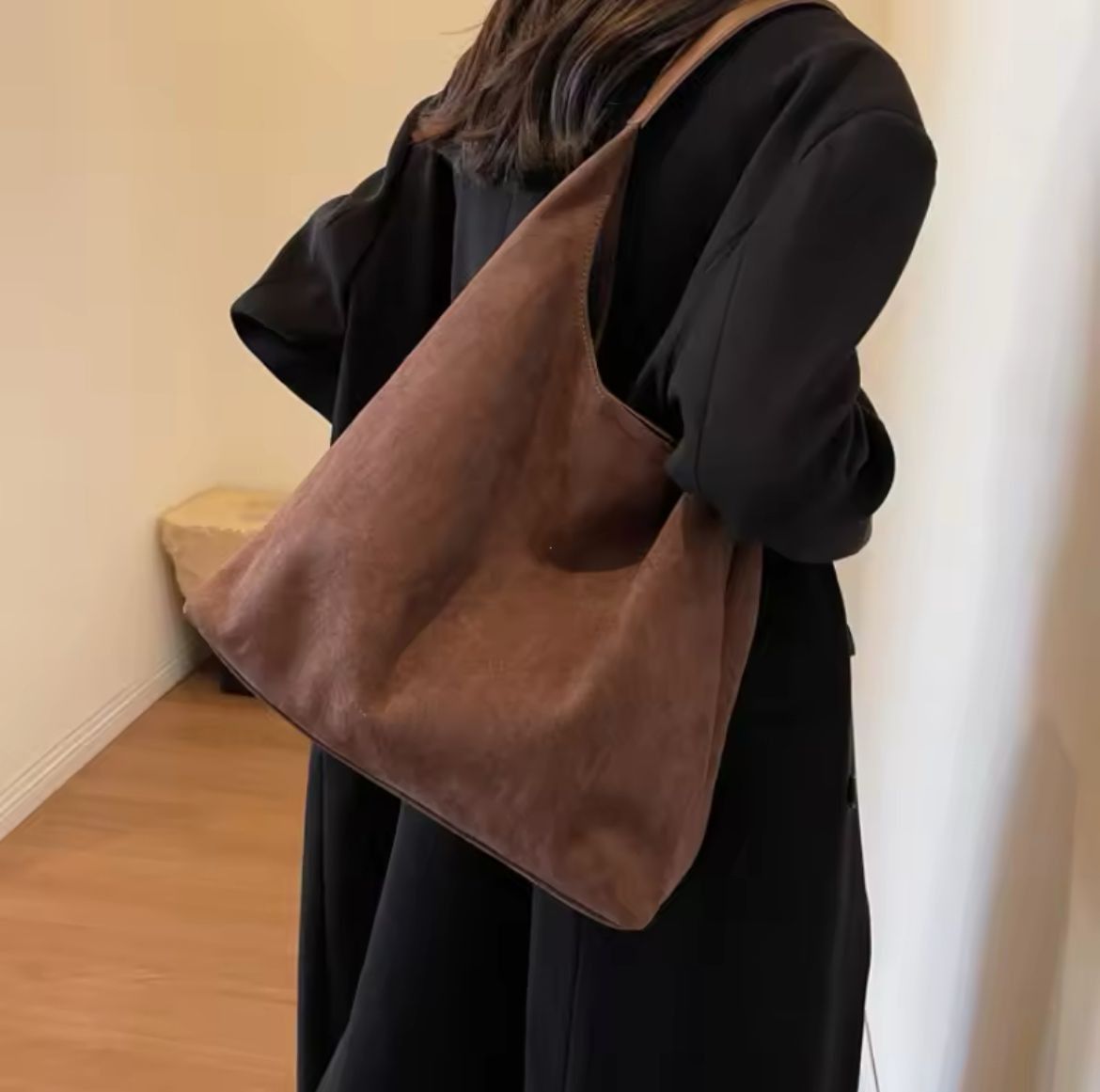 Japanese Brand PU Soft Leather Tote Bag Size ONE SIZE - 1 Thumbnail