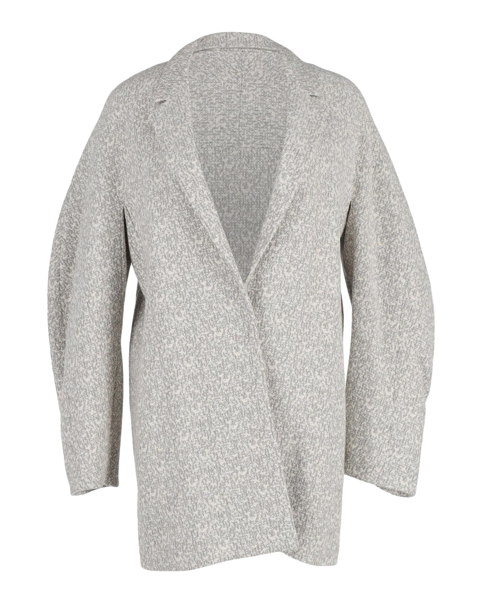 image of Joseph Contemporary Grey Tweed Coat For Various Occasions, Women's (Size Medium)