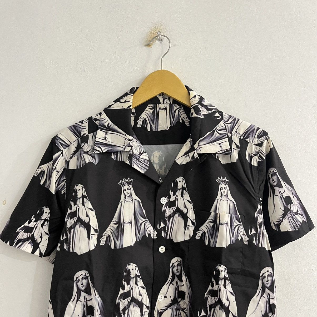 Japanese Brand Blank - Mary Pattern Campcollar Button Up Size US M / EU 48-50 / 2 - 2 Thumbnail