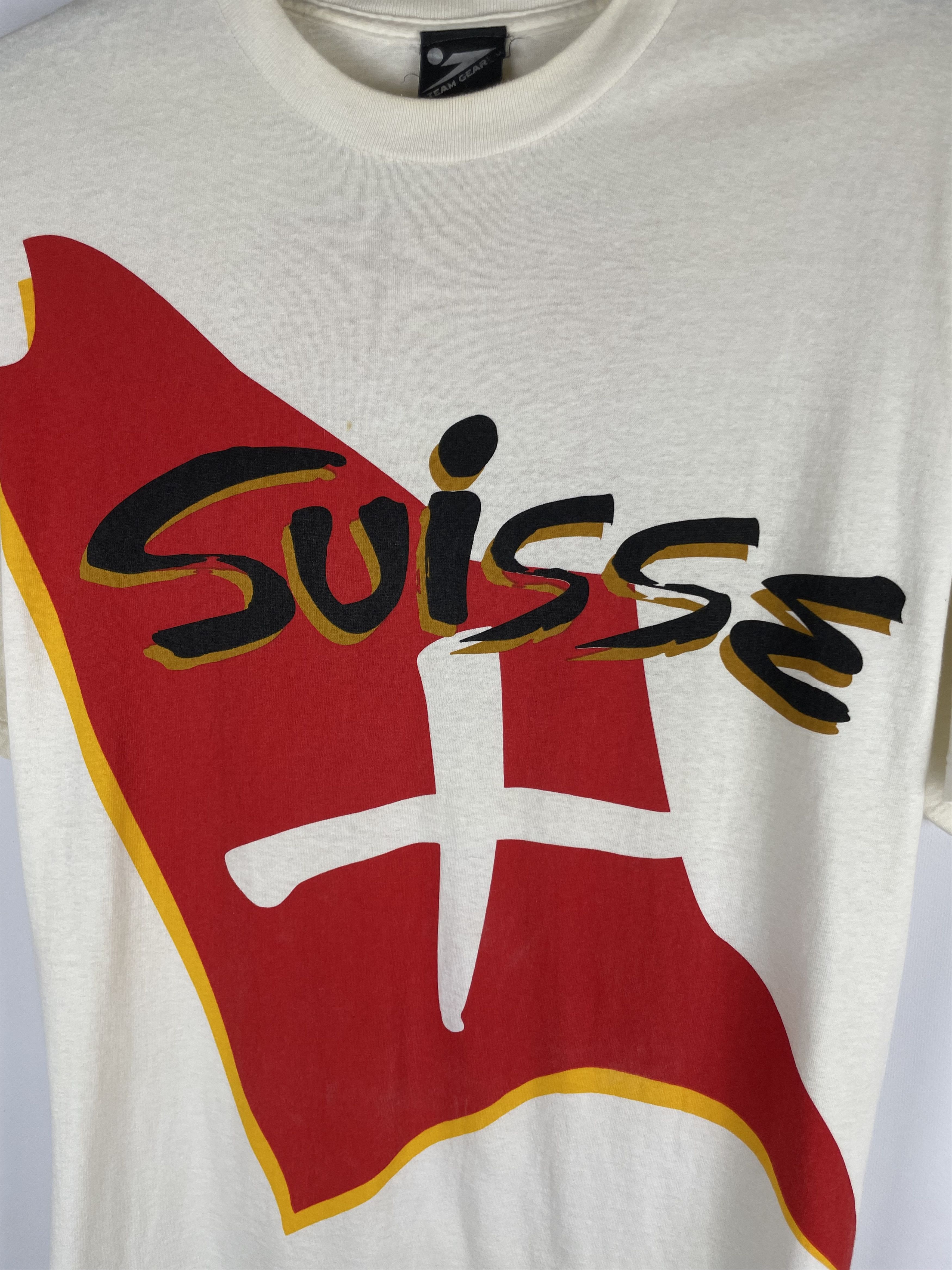Vintage Vintage 1994 Suisse World Cup USA T Shirt Football Size US XL / EU 56 / 4 - 3 Thumbnail