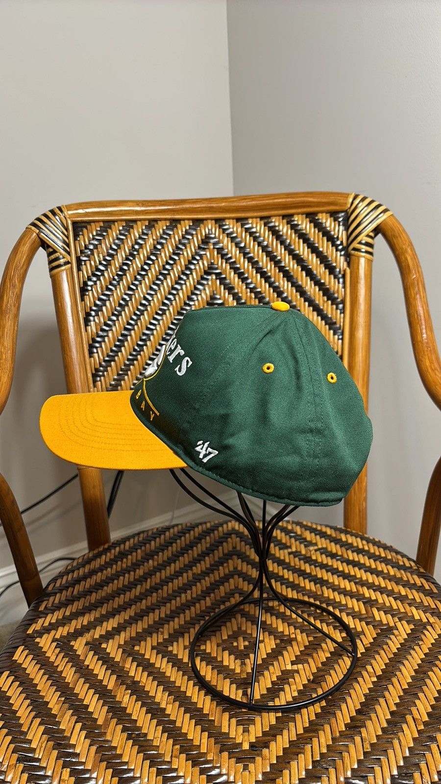 47 47 Brand Green Bay Packers Hat Size ONE SIZE - 2 Thumbnail