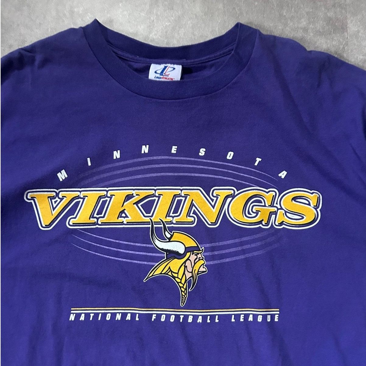 Logo Athletic 90s Vintage Minnesota Vikings Logo Athletic Purple Shirt XL Size US XL / EU 56 / 4 - 2 Thumbnail
