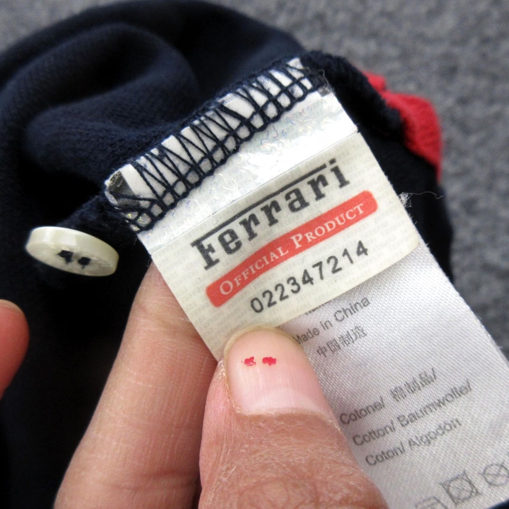 Ferrari Ferrari Polo Shirt Mens Small Navy Blue Red Logo Embroidered Prancing Horse Size US S / EU 44-46 / 1 - 5 Thumbnail