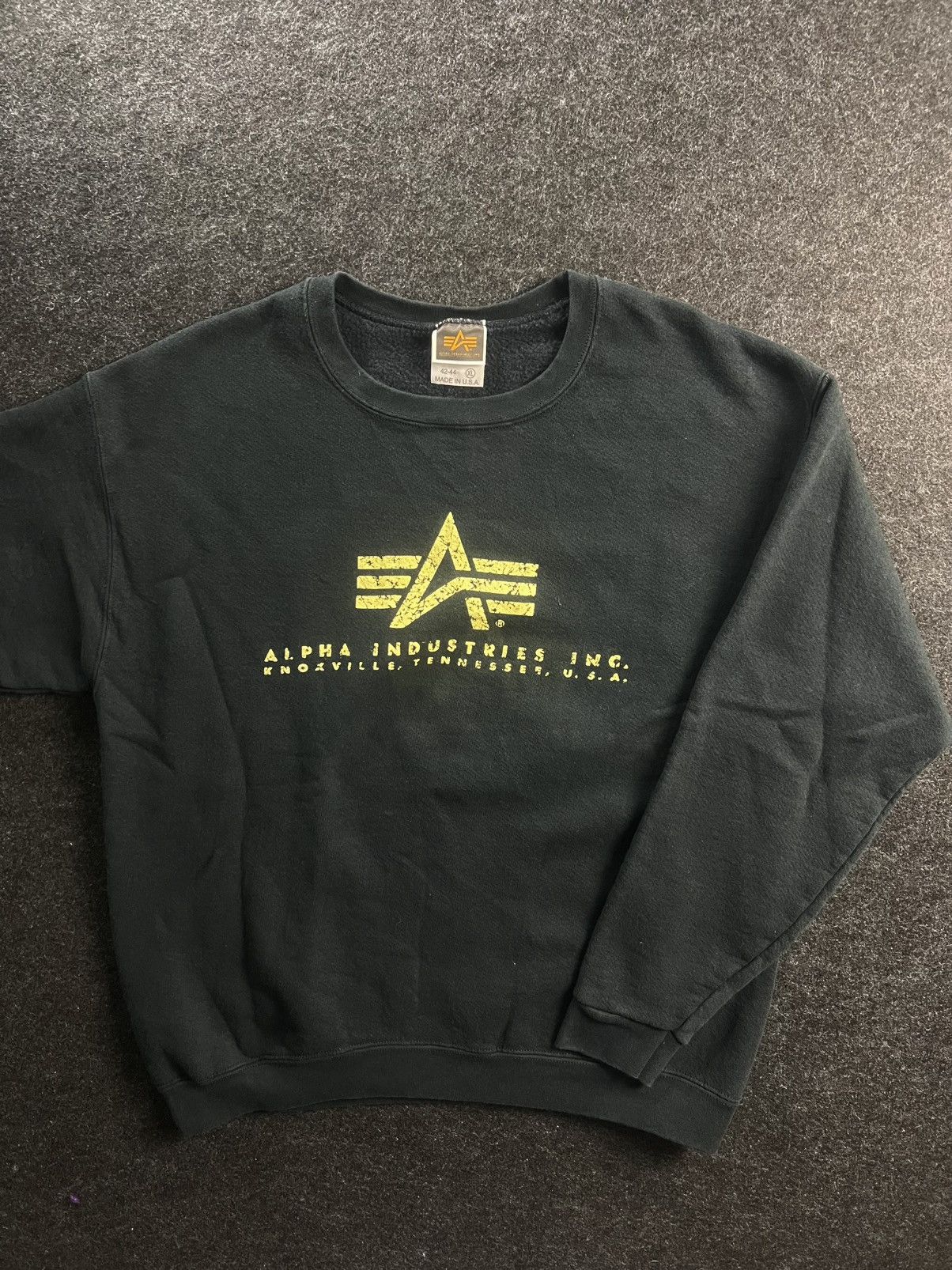 Alpha Industries Rare Alpha Industry Made In USA Logo Sweater Jumper Size US XL / EU 56 / 4 - 1 Thumbnail