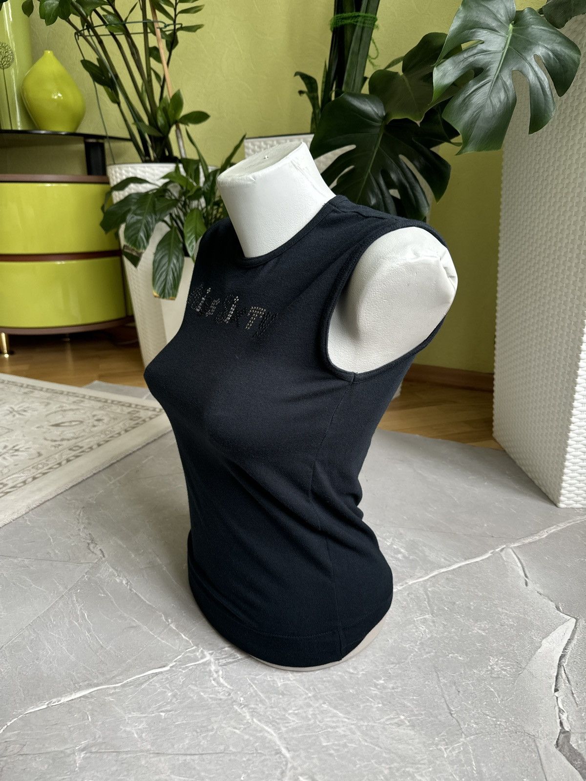 Miss Sixty Vintage Miss Sixty Studded Rhinestones Logo Crop Top Y2K Size S / US 4 / IT 40 - 4 Thumbnail