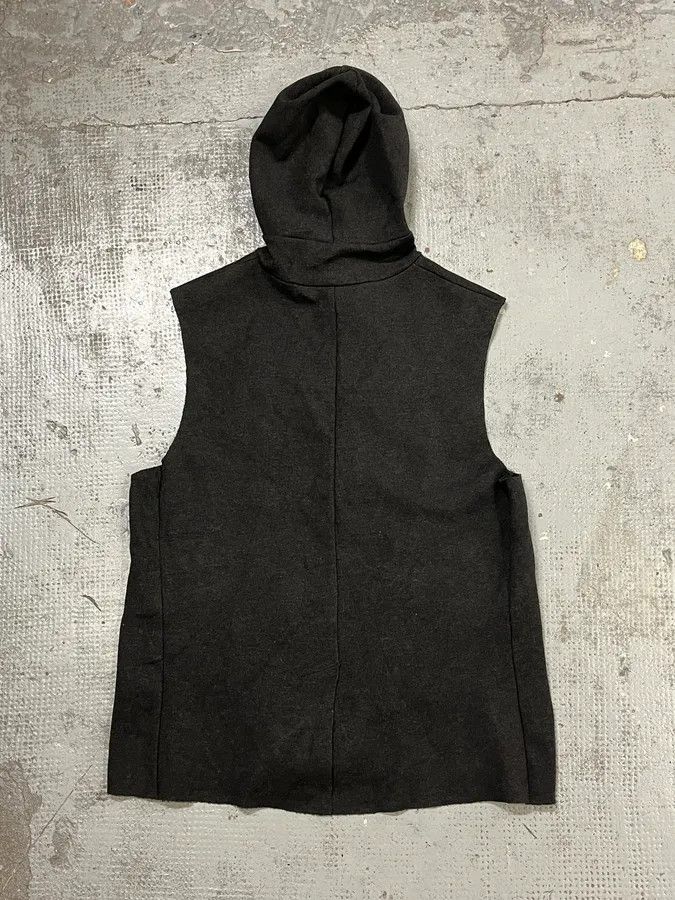Emporio Armani 2000s Emporio Armani Grey Wool Hodded Vest Jacket Size US S / EU 44-46 / 1 - 6 Thumbnail