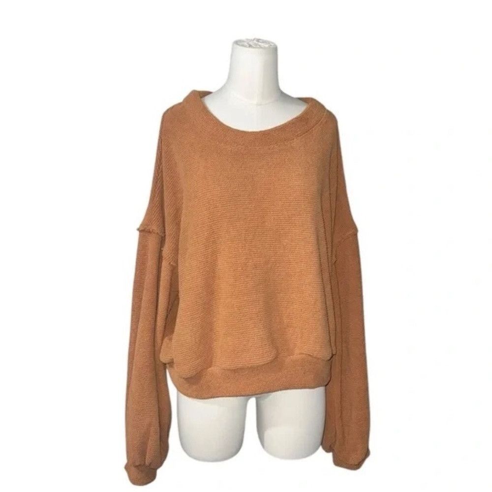Free People Free people Beach Happy Pullover Rust Orange in Medium Sz Size M / US 6-8 / IT 42-44 - 3 Thumbnail