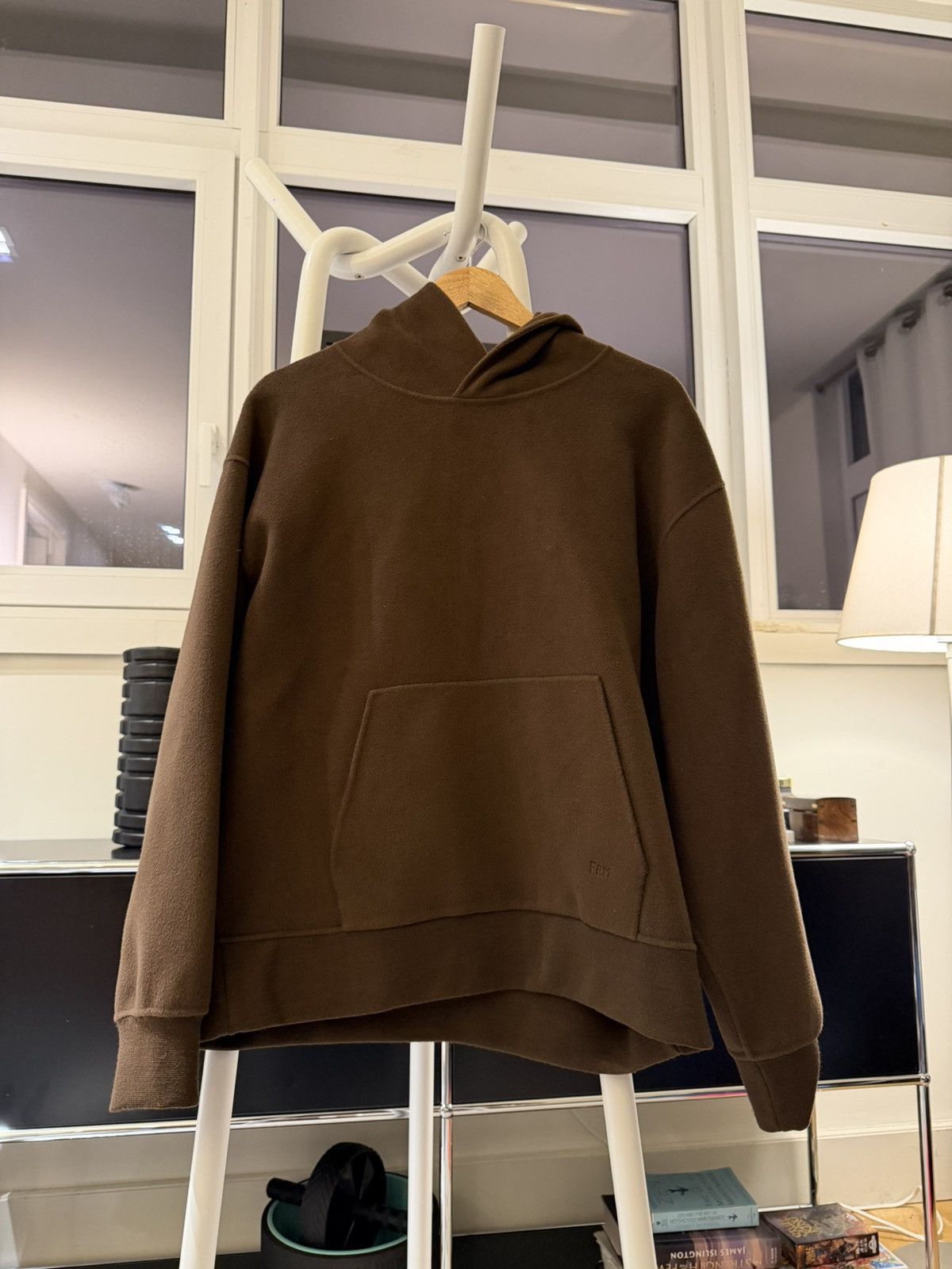 Frame Frame Brown Double Face Boiled Wool Hoodie Medium Size US M / EU 48-50 / 2 - 2 Thumbnail