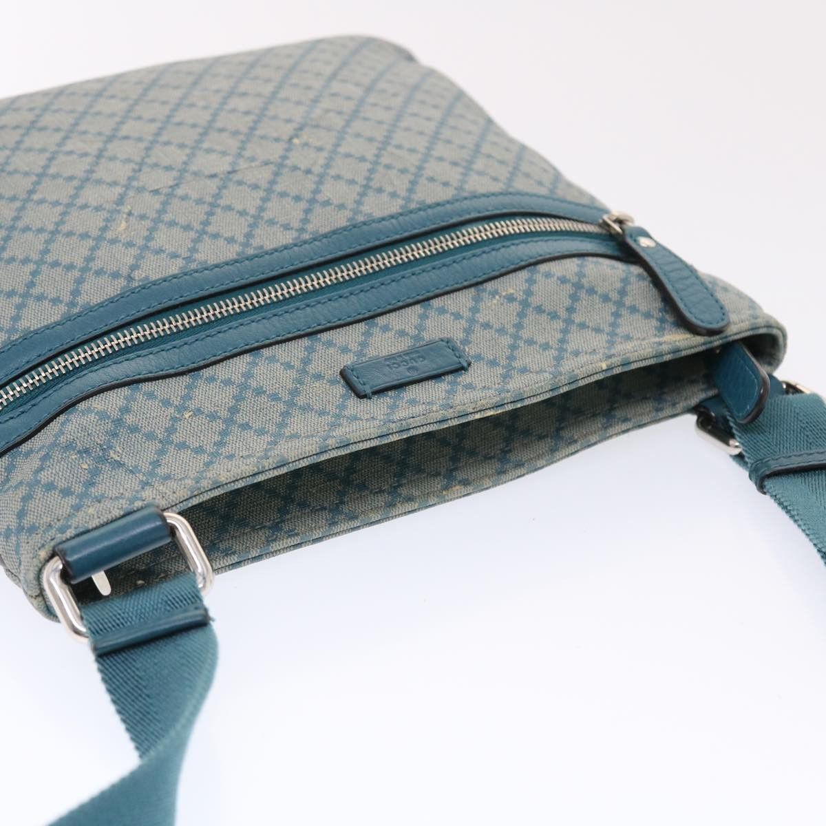 Gucci GUCCI Diamante Shoulder Bag Pvc Leather Light Blue Size ONE SIZE - 6 Thumbnail