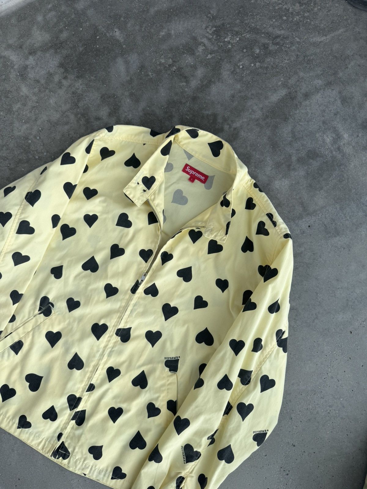 Supreme Supreme Light Jacket Heart Butter Yellow rare streetwear Size US L / EU 52-54 / 3 - 2 Thumbnail
