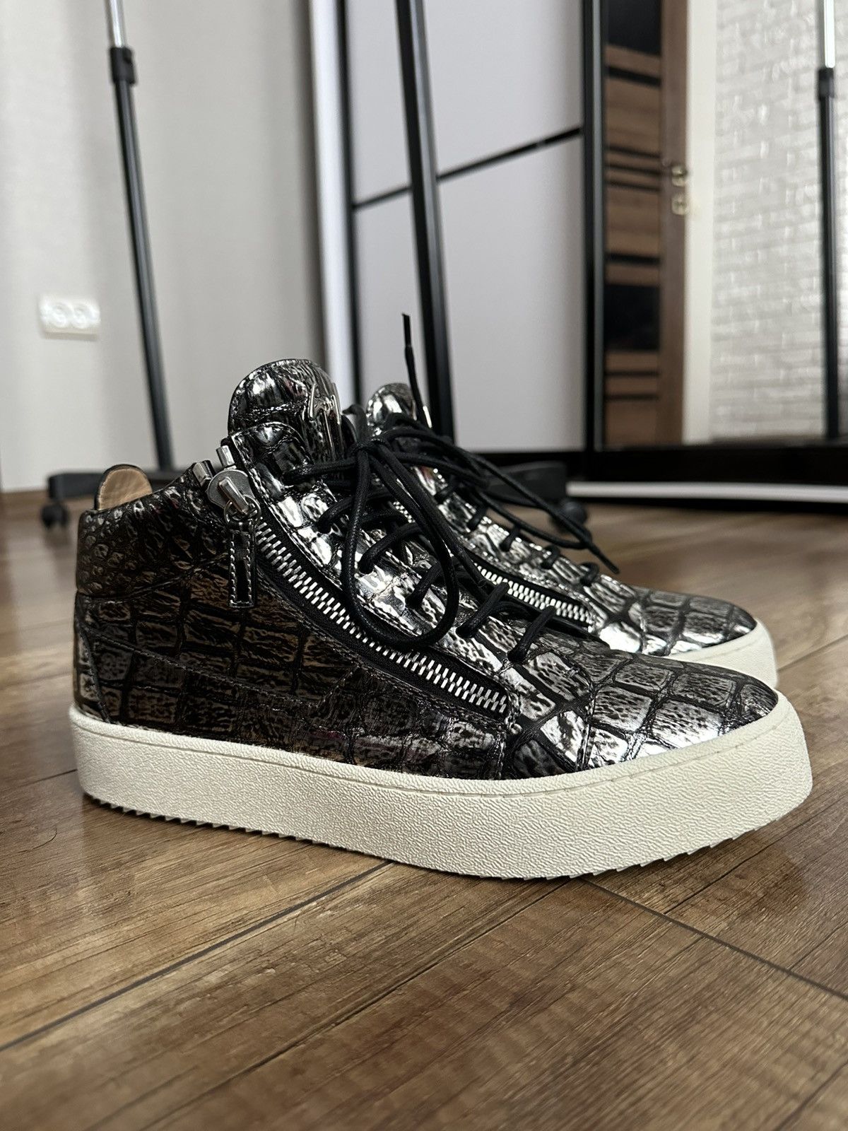 Giuseppe Zanotti Giuseppe Zanotti Kriss High Top Sneakers Shoes Size US 9 / EU 42 - 1 Thumbnail