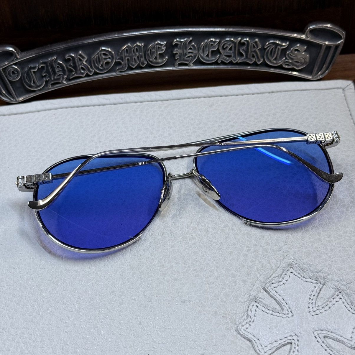 Chrome Hearts Chrome Hearts Steppin’ Blu II 1/1 Sunglasses Size ONE SIZE - 2 Thumbnail