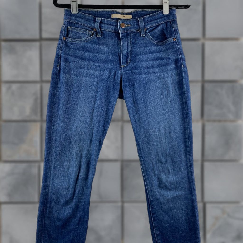 Vintage Joe's Jeans Jeans Womens 27 Blue Amalie Petite Skinny Distressed Denim Pockets 5-Pocket Blue Jeans Womens Petites Modern Denim Distressed Pockets 27 Size 27" / US 4 / IT 40 - 1 Thumbnail