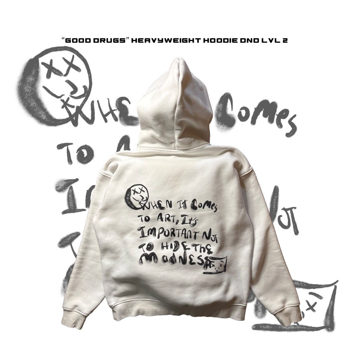 Other Good Drugs 20 Oz. “Heavyweight” Hoodie DND LVL 2 Size US M / EU 48-50 / 2 - 2 Thumbnail