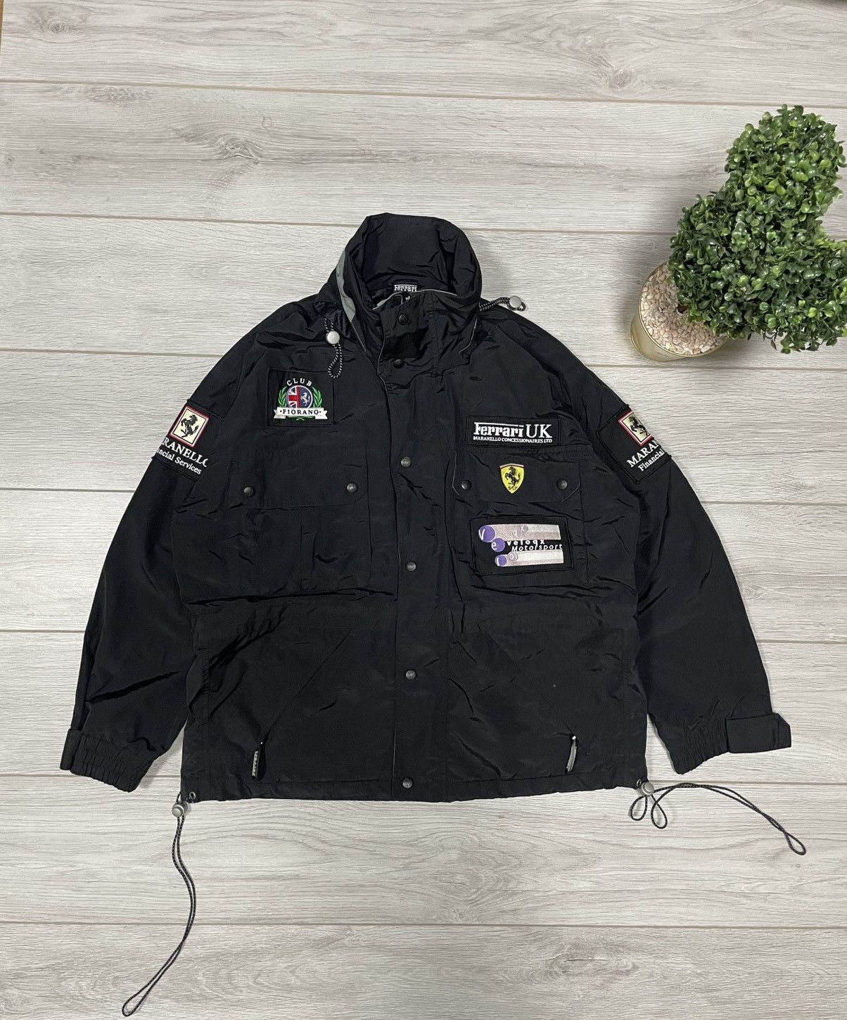 Ferrari Ferrari UK racing jacket hooded big logo Size US M / EU 48-50 / 2 - 1 Thumbnail