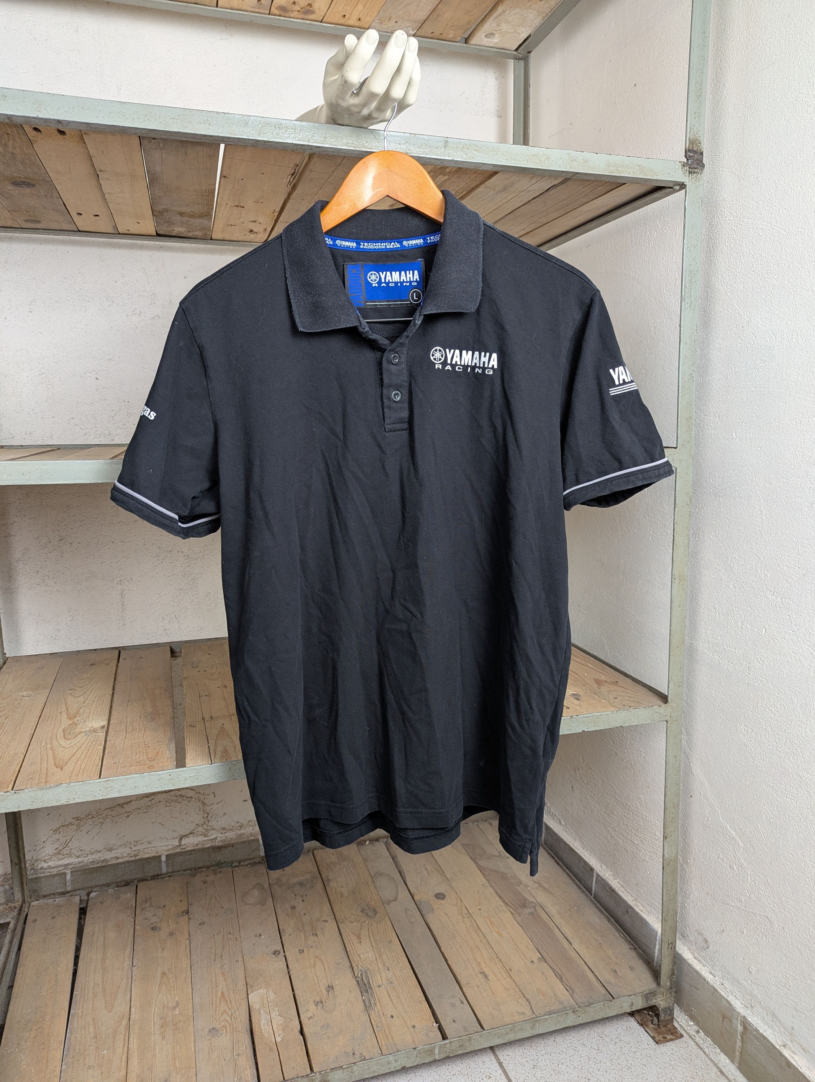 Vintage × Yamaha Yamaha Racing × Yamalube Technical Paddock Polo Shirt Size L Size US L / EU 52-54 / 3 - 1 Thumbnail