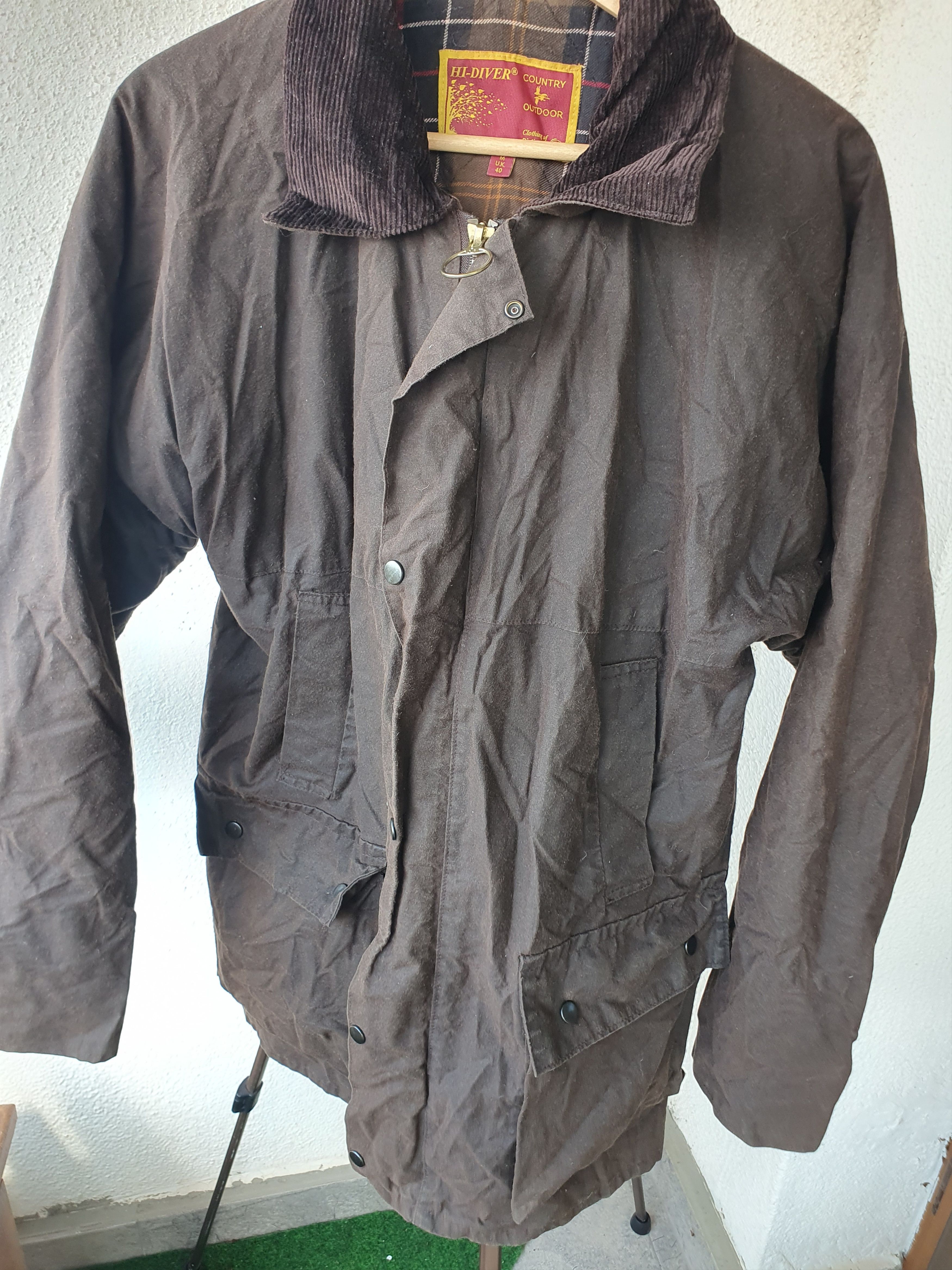 Vintage Hi-Diver Country and Outdoor Jacket Wax Cotton Field sz L Size US L / EU 52-54 / 3 - 5 Thumbnail