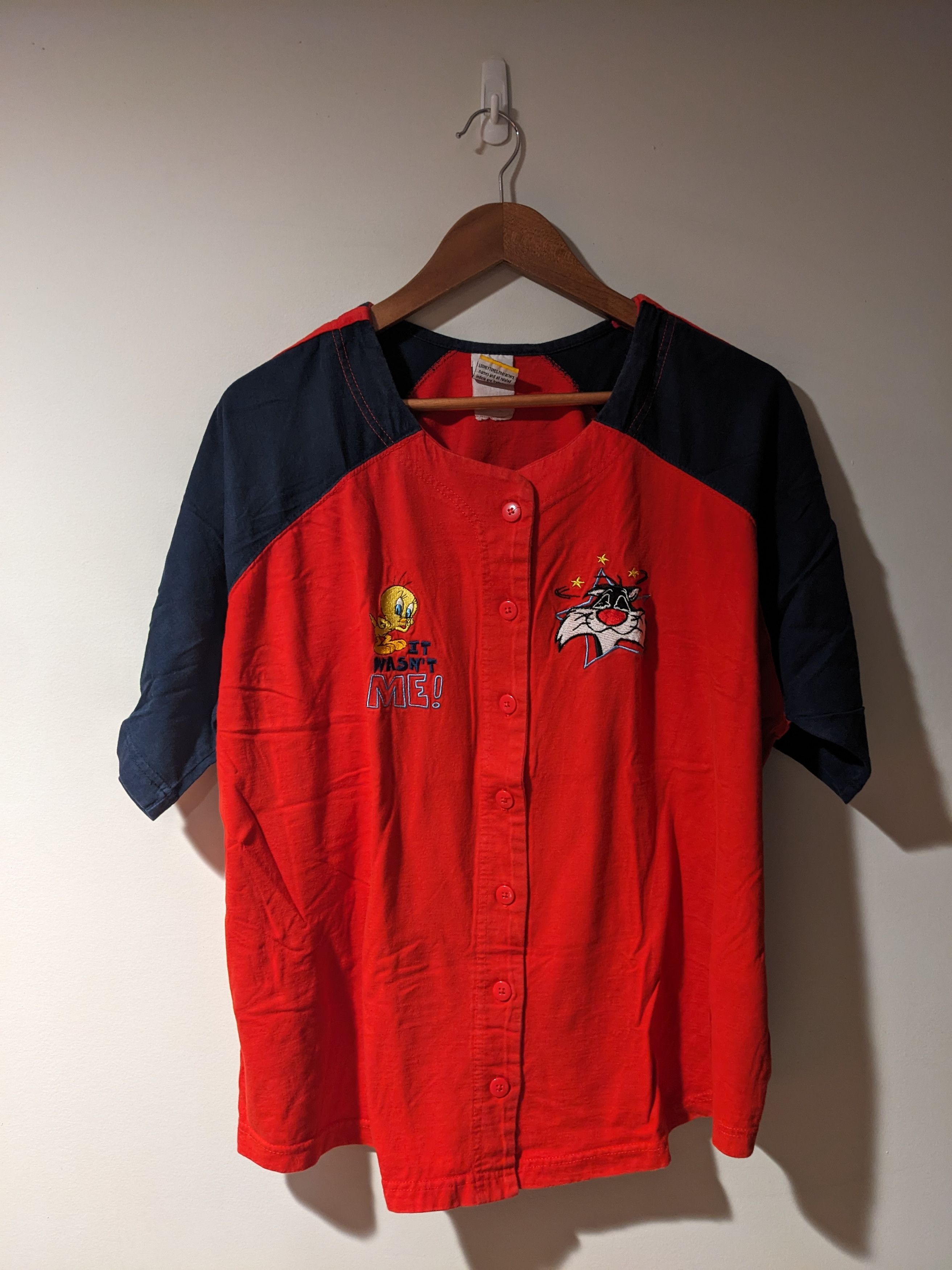 Cartoon Network × Vintage Vintage 2002 Tweety Bird Sylvester Looney Tunes Woman Jersey Size XXL / US 16-18 / IT 52-54 - 1 Thumbnail